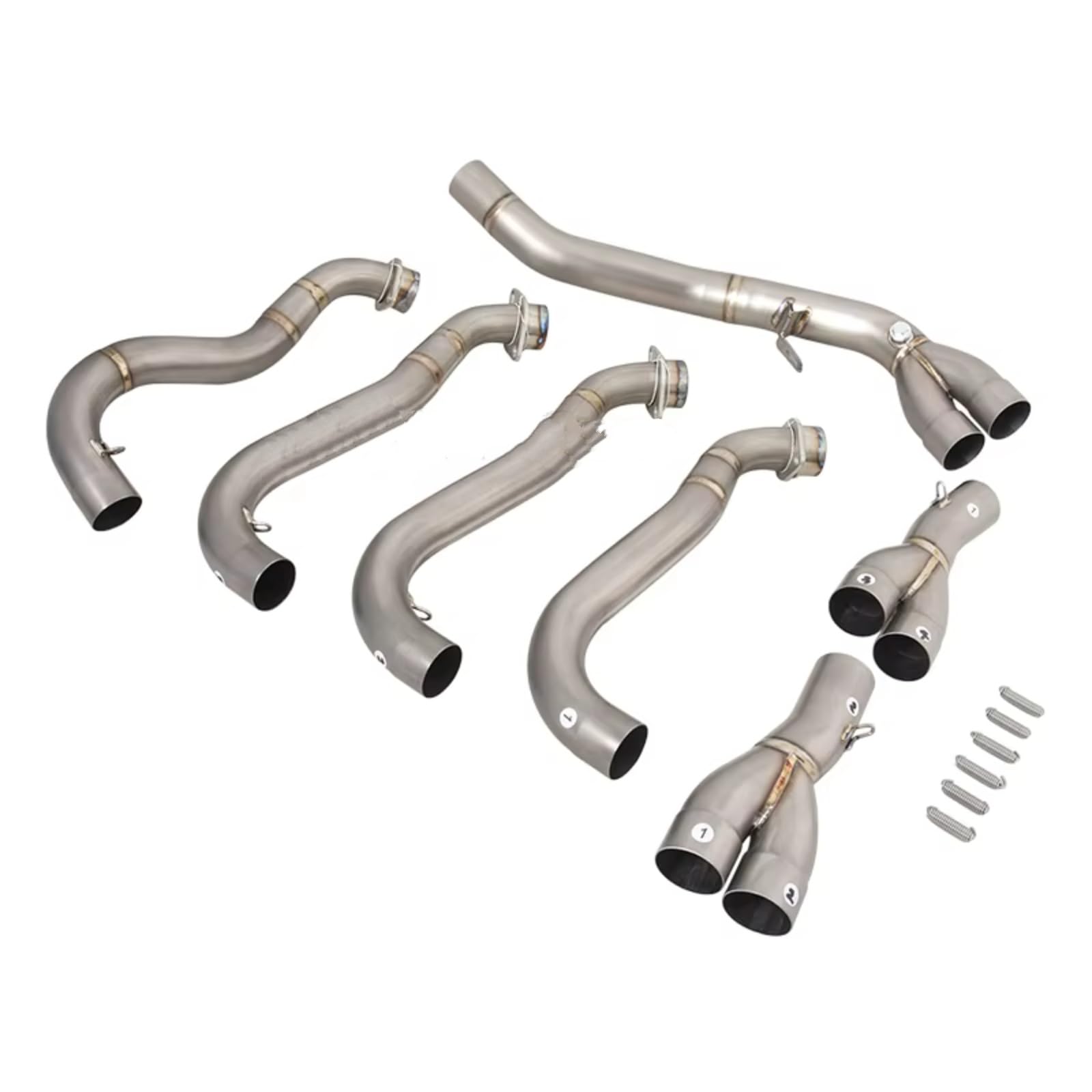 SAQIYEU Motorrad Slip-On Auspuff Kompatibel Mit Suzuki Für GSXR1000 2017-2023 Motorradauspuff Für Escape Front Link Pipe Connection Schalldämpfer SAQIYEU Motorrad Slip-On Auspuff Kompatibel Mit Suzuki Für GSXR1000 2017-2023 Motorradauspuff Für Escape Front Link Pipe Connection Schalldämpfer von SAQIYEU