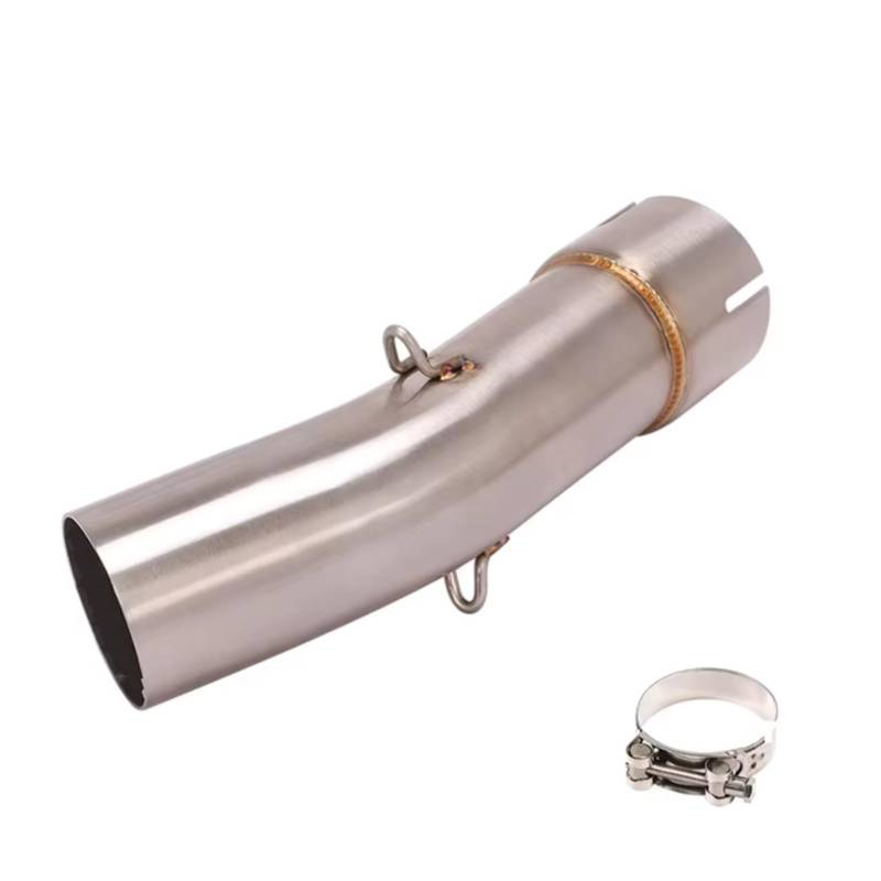 SAQIYEU Motorrad Slip-On Auspuff Kompatibel Mit Suzuki Für SV650 Für SV650X Für SV650S 2003-2022 Motorradauspuff Für Escape Modified Mid Link Pipe Connecting 51mm Schalldämpfer(Size2) von SAQIYEU