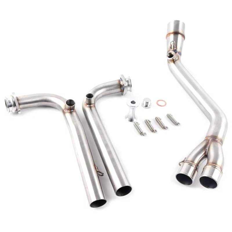 SAQIYEU Motorrad Slip-On Auspuff Kompatibel Mit Yamaha Für Tmax 500 530 2008-2016 Motorradauspuff Schalldämpfer Vollsystem Motorradauspuffrohrverbindung Für Verbinden von SAQIYEU