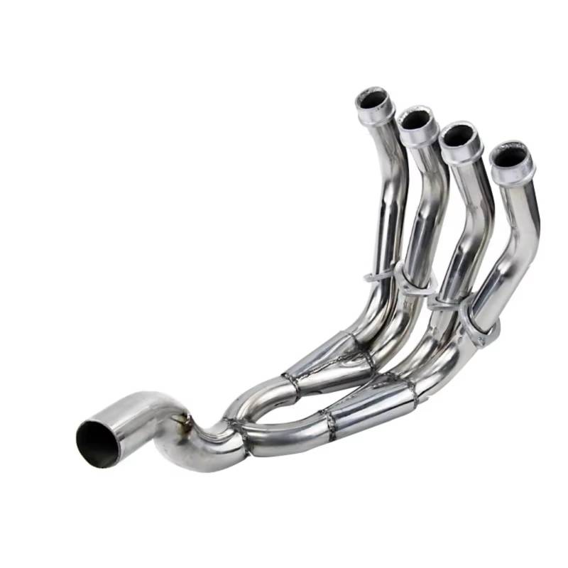 SAQIYEU Motorrad Slip-On Auspuff Kompatibel Mit Yamaha Für XJ6 Für XJ6N-System Motorradauspuff Für Escape Modifiziertes Vorderes Mittelverbindungsrohr Motorräder Ohne 51mm Schalldämpfer von SAQIYEU