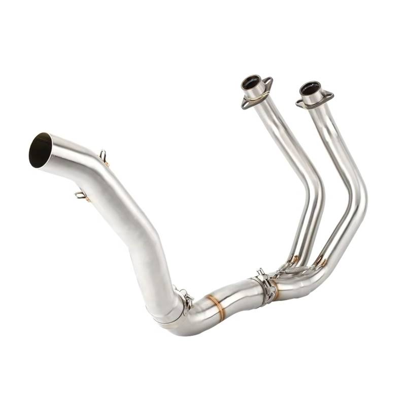 SAQIYEU Motorrad Slip-On Auspuff Kompatibel Mit Yamaha Für YZF R7 2021 2022 2023 Für Escape Motorrad-Auspuffschalldämpfer-Header High Level Link Pipe 51 Mm Slip-on von SAQIYEU