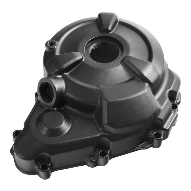 SAQIYEU Motorrad Statordeckels Kompatibel Mit Yamaha Für Fz07 2015 2016 2017 Motorrad Linker Motorstator Kurbelgehäuseabdeckung Motorstatorgehäusekappen Teilezubehör(Black) von SAQIYEU
