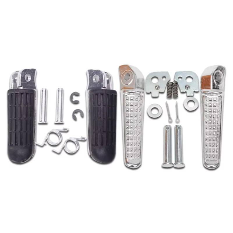 SAQIYEU Motorrad Vorderfußstütze Für CB400SF Für CB500S Für CB600F Für CB750F Für CB900F Für CB1000F Für CB1100SF Für CB400 Motorrad-Fußstütze Vorne Universelle Motorrad-Fußstütze(Front and Rear) von SAQIYEU