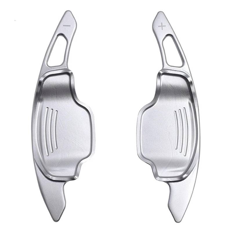 SAQIYEU Paddle Shift Verlängerung Kompatibel Mit Chevrolet Für Camaro 2012 2013 2014 2015 Geschmiedete Aluminiumlegierung Auto-Lenkrad-Schaltwippenverlängerung Zubehör Innenraummodifikationen(Silver) von SAQIYEU