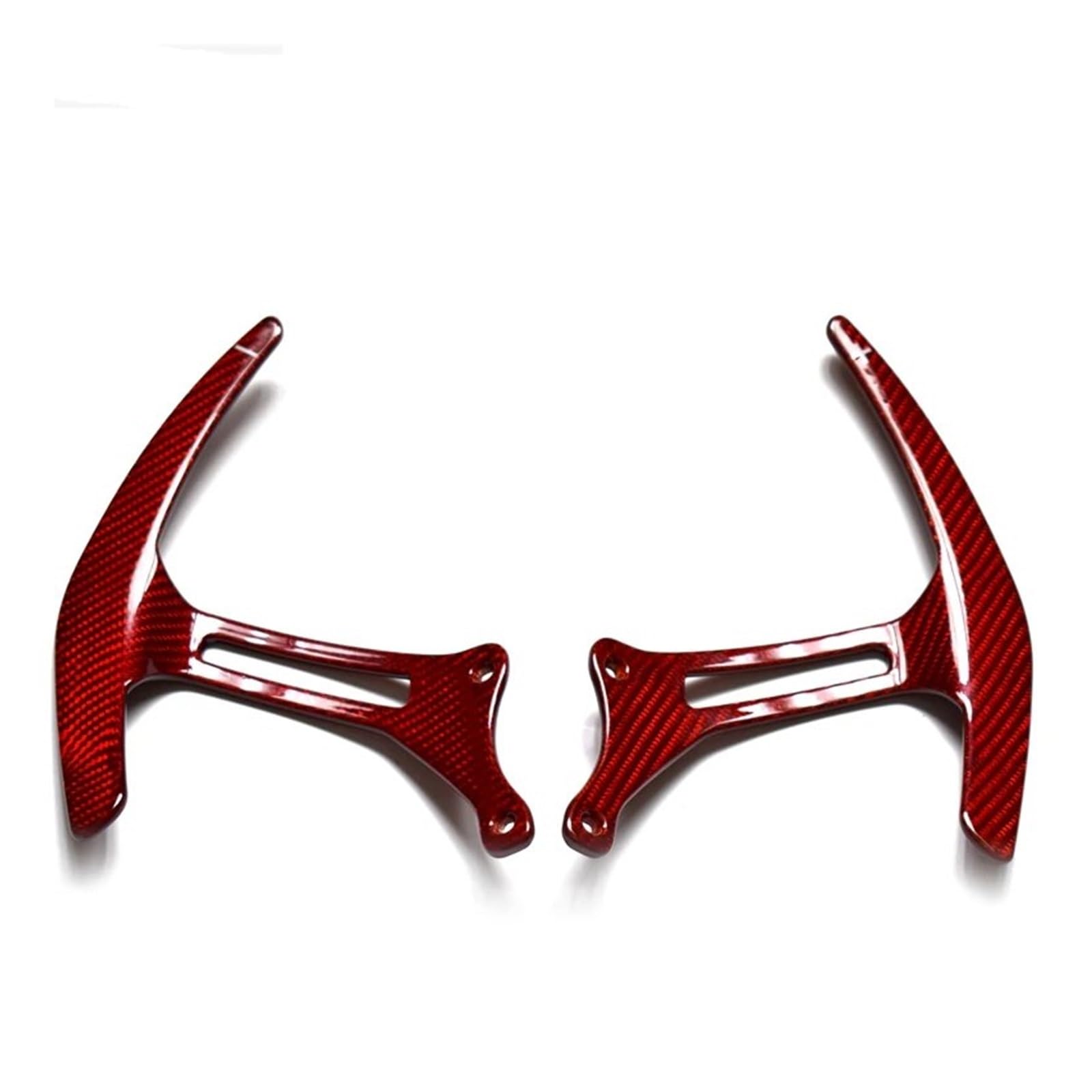 SAQIYEU Paddle Shift Verlängerung Kompatibel Mit Ferrari Für 458 Für Italia 2010 2011 2012 2013 2014 2015 Echte Kohlefaser-Auto-Paddelverlängerung Lenkrad-Schaltwippen-Schalthebel(Red) von SAQIYEU