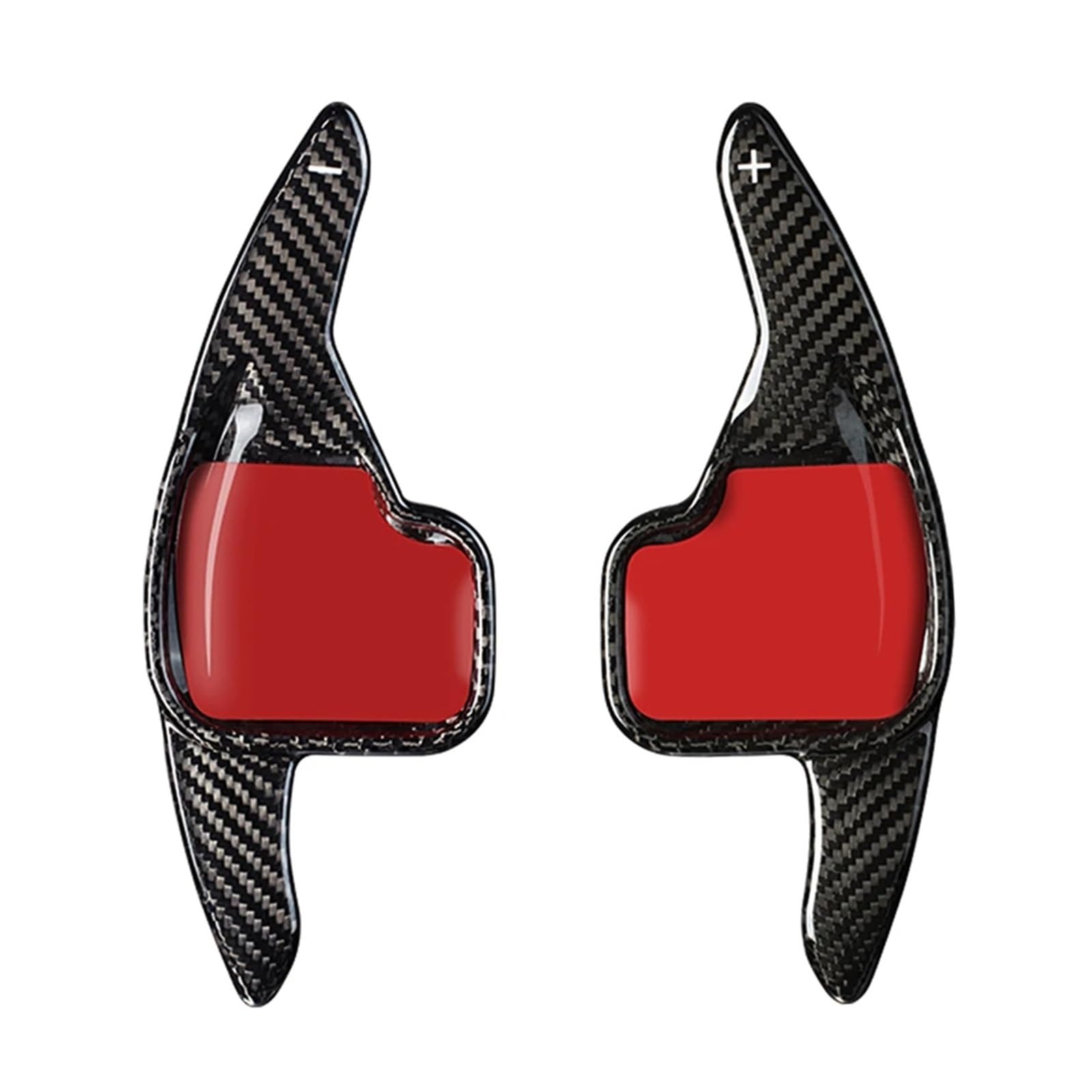 SAQIYEU Paddle Shift Verlängerung Kompatibel Mit Für X1 2016 2017 2018 2019 Für X2 2018 2019 Carbonfaser-Textur Auto-Lenkrad-Schaltwippen-Verlängerungsverkleidung Zubehör(Carbon Black) von SAQIYEU