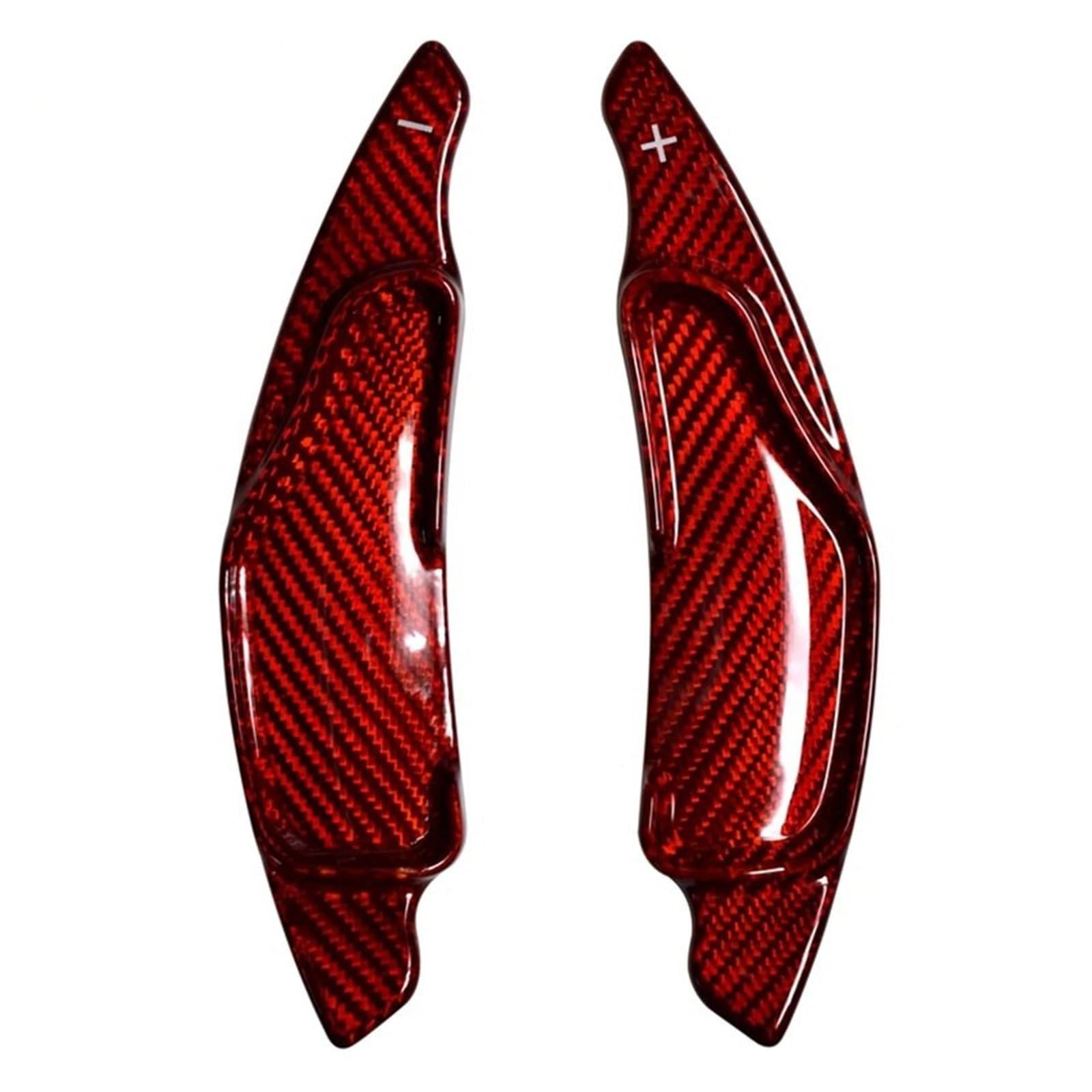 SAQIYEU Paddle Shift Verlängerung Kompatibel Mit Lexus Für Alte is 250 300 2006 2007 2008 2009 2010 2011 2012 Kohlefaserstruktur Auto-Schaltwippen Lenkrad-Schaltwippen-Dekoration(Carbon Red) von SAQIYEU