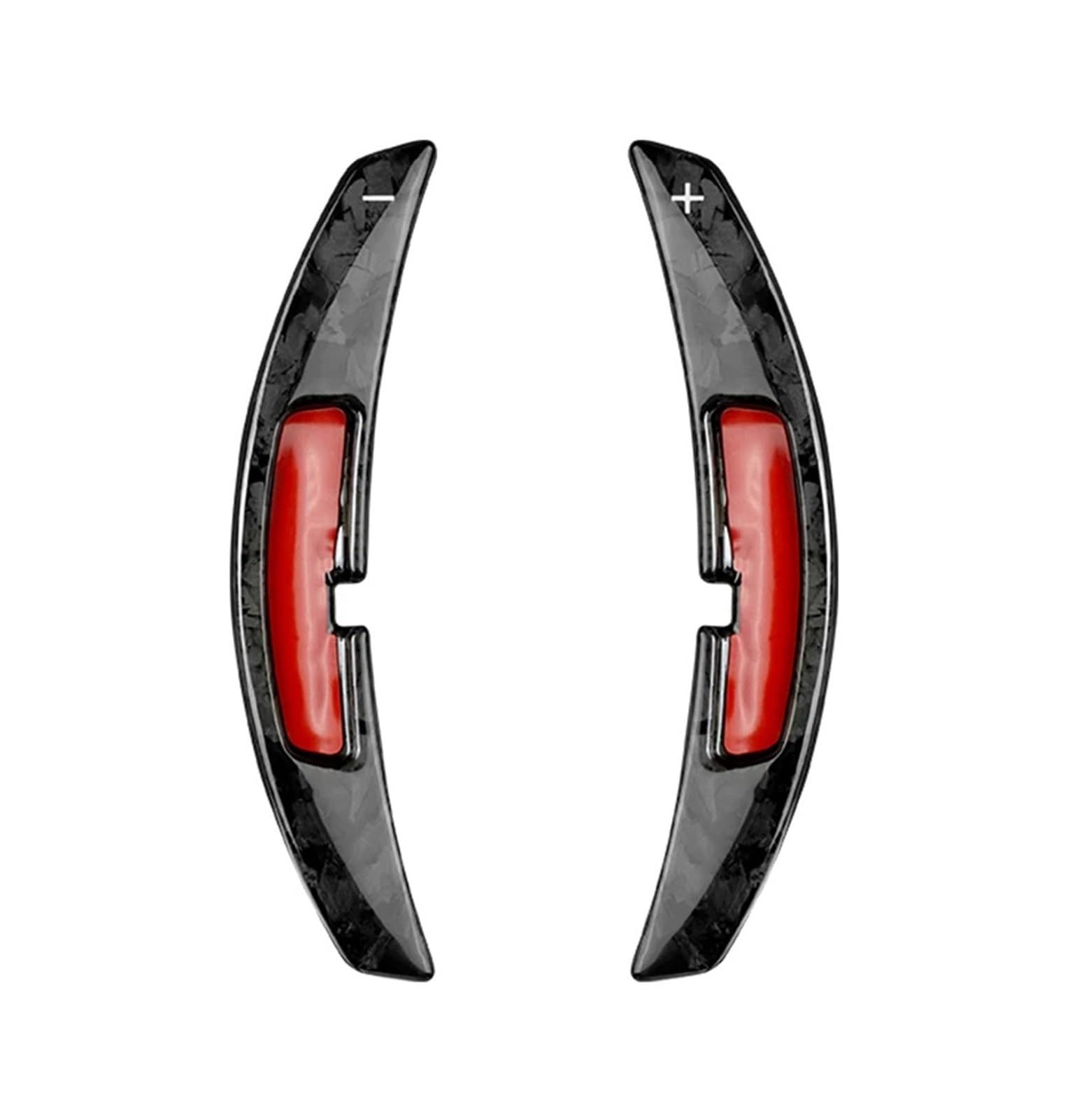 SAQIYEU Paddle Shift Verlängerung Kompatibel Mit Porsche Für 911 922 Für Panamera Für Macan 2021 2022 2023 Kohlefaserstruktur Auto-Schaltwippen Lenkrad-Schaltwippenverlängerungen(Black) von SAQIYEU