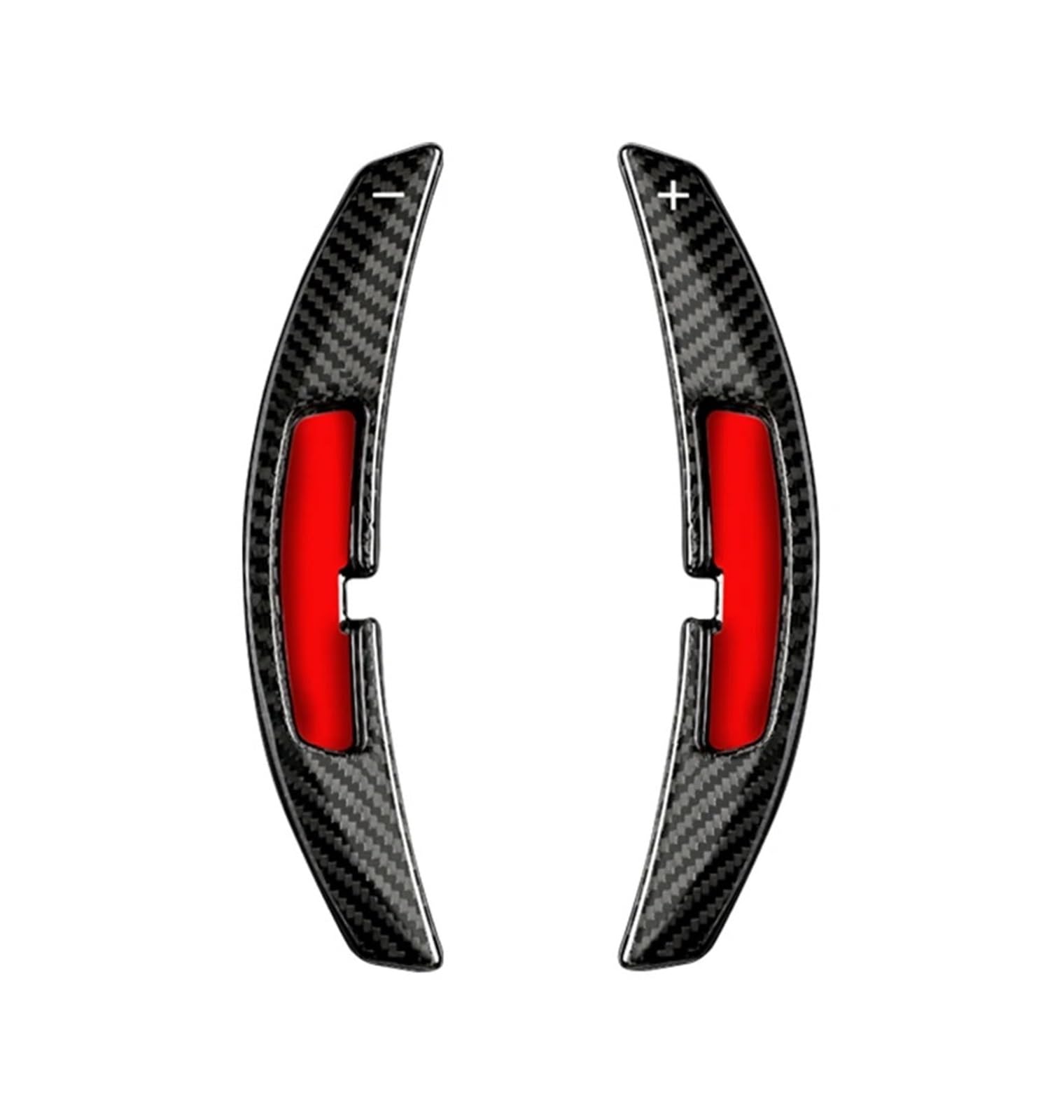 SAQIYEU Paddle Shift Verlängerung Kompatibel Mit Porsche Für 911 922 Für Panamera Für Macan 2021 2022 2023 Kohlefaserstruktur Auto-Schaltwippen Lenkrad-Schaltwippenverlängerungen(Carbon Black) von SAQIYEU