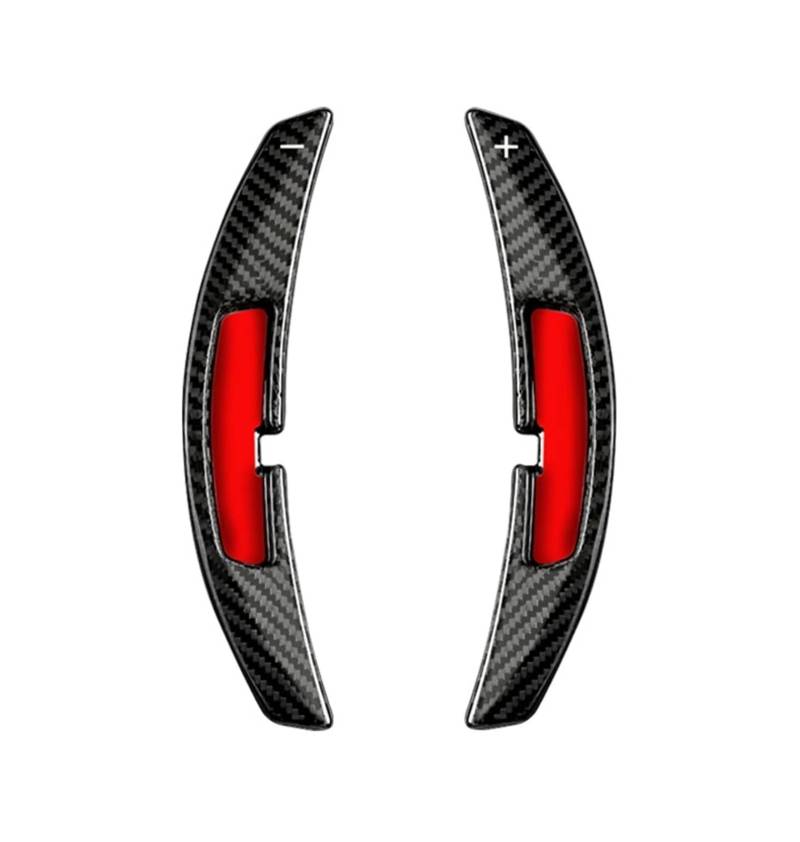 SAQIYEU Paddle Shift Verlängerung Kompatibel Mit Porsche Für 911 922 Für Panamera Für Macan 2021 2022 2023 Kohlefaserstruktur Auto-Schaltwippen Lenkrad-Schaltwippenverlängerungen(Carbon Black) von SAQIYEU