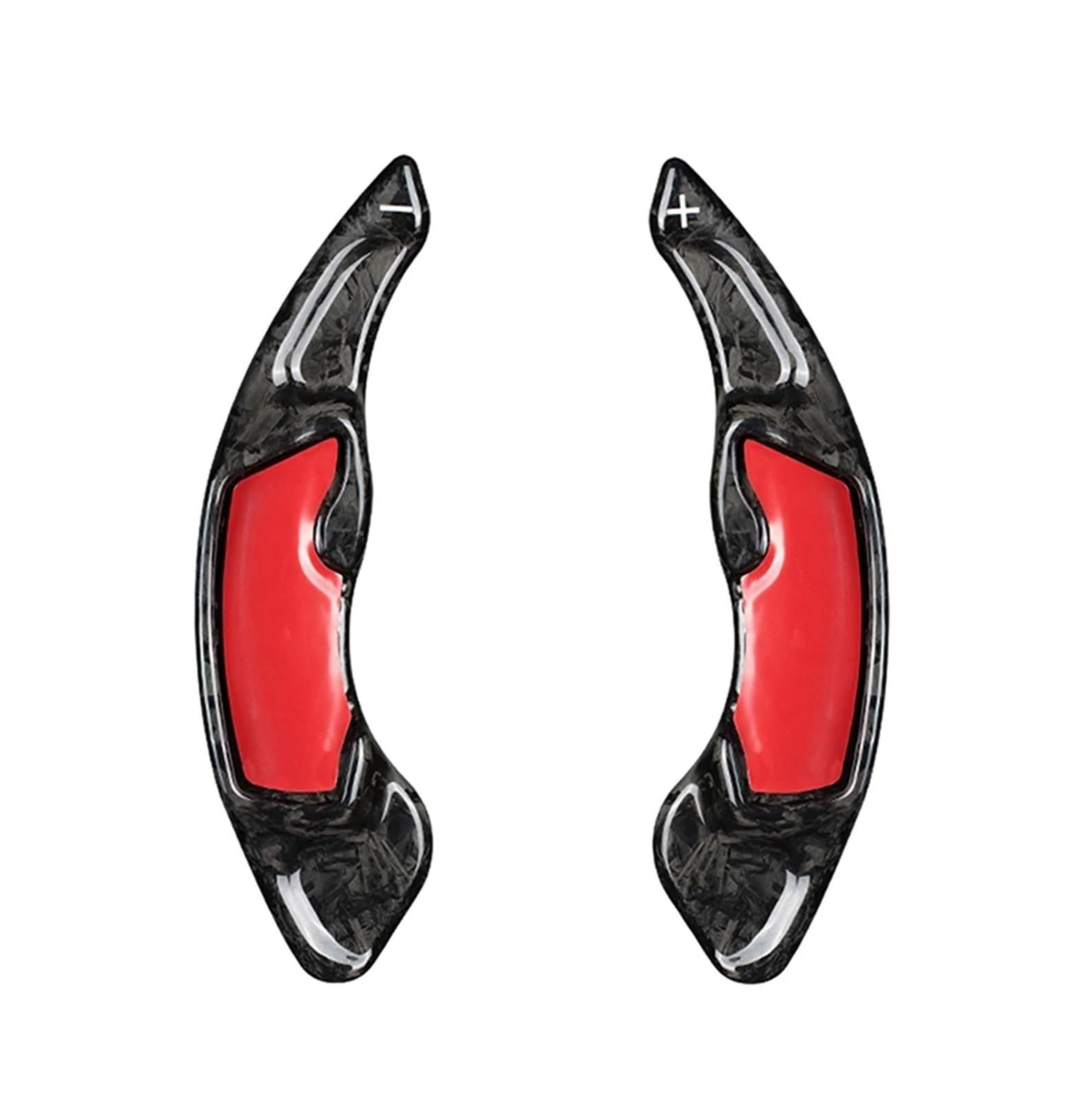 SAQIYEU Paddle Shift Verlängerung Kompatibel Mit Subaru Für XV Für BRZ GT86 2012 2013 2014 2015 Für Forester 2015 Carbonfaser-Textur Auto-Lenkrad-Schaltwippen-Verlängerungszubehör(Black) von SAQIYEU