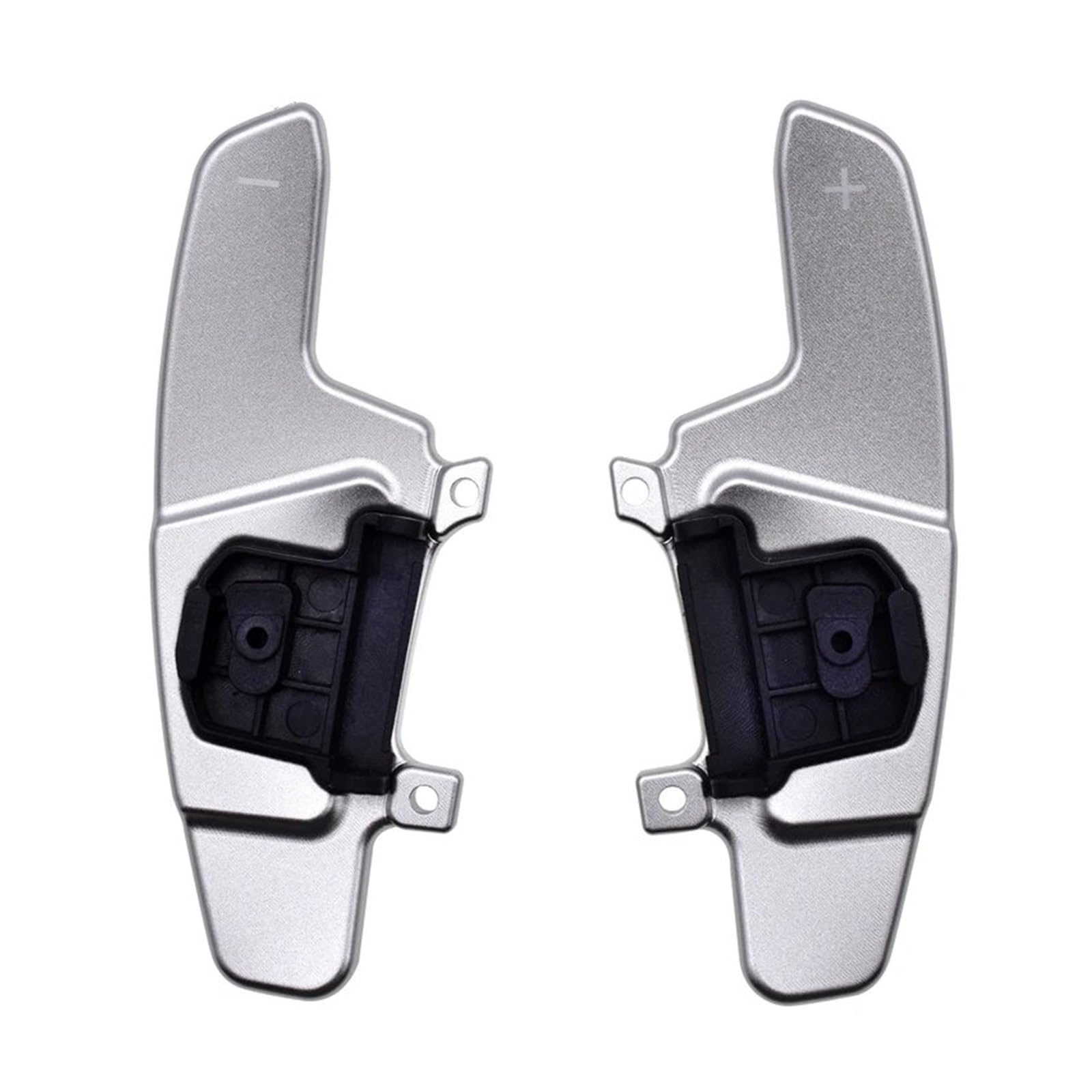 SAQIYEU Paddle Shift Verlängerung Kompatibel Mit VW Für Golf 7 Für GTI 2015 2016 2017 2018 2019 2020 Lenkrad-Schaltwippenverlängerung Aus Aluminiumlegierung(Silver) von SAQIYEU