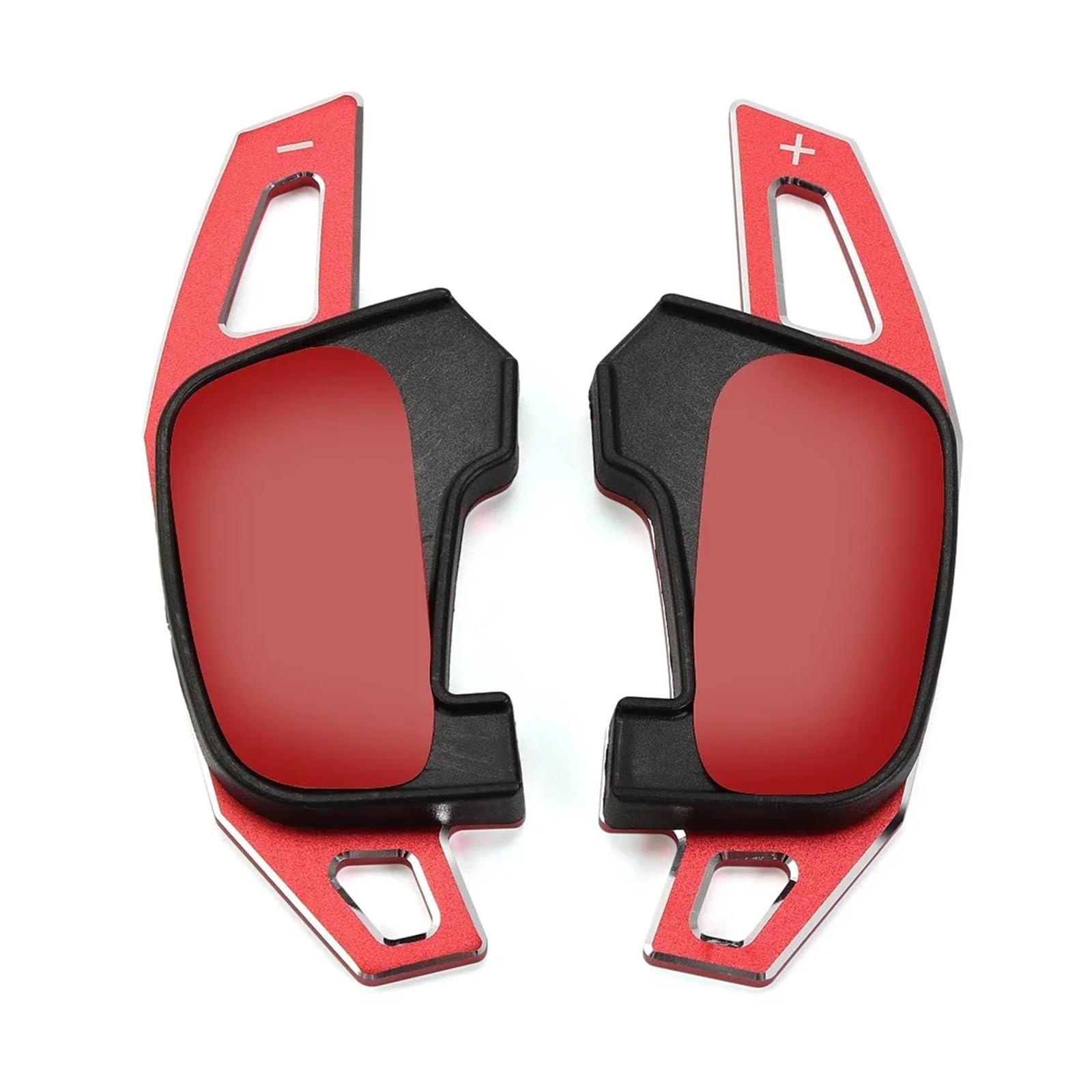 SAQIYEU Paddle Shift Verlängerung Kompatibel Mit VW Für Golf 7 Für GTI Für R Rline Auto-Schaltwippen Lenkrad-Schaltwippen Verlängerungsschalter Dekoratives Zubehör(Red) von SAQIYEU