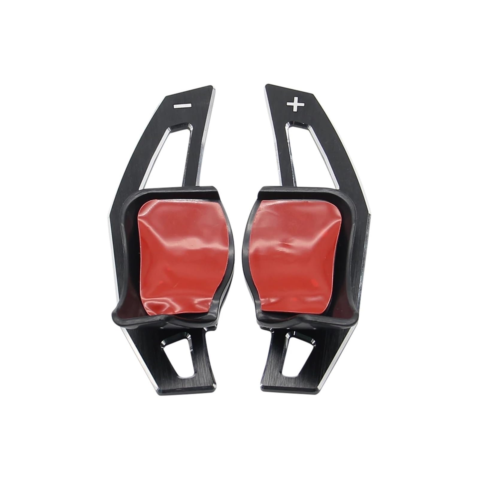 SAQIYEU Paddle Shift Verlängerung Kompatibel Mit VW Für Passat B6 Für CC Für Scirocco R36 R20 Autoinnenausstattung Schaltwippen Paddelverlängerung Lenkrad Aluminium-Schaltwippen(Black) von SAQIYEU