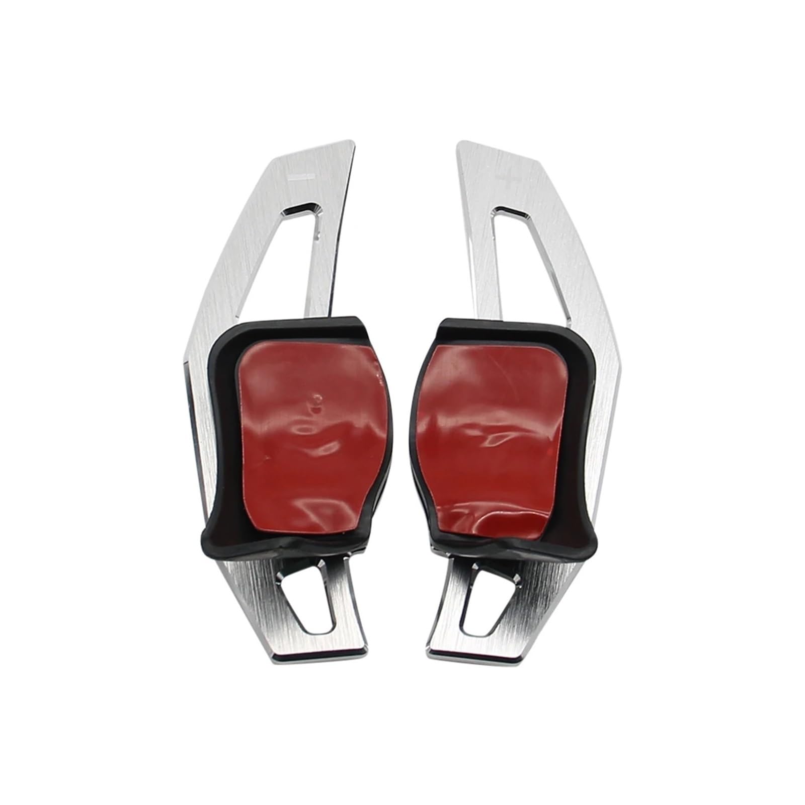 SAQIYEU Paddle Shift Verlängerung Kompatibel Mit VW Für Passat B6 Für CC Für Scirocco R36 R20 Autoinnenausstattung Schaltwippen Paddelverlängerung Lenkrad Aluminium-Schaltwippen(Silver) von SAQIYEU
