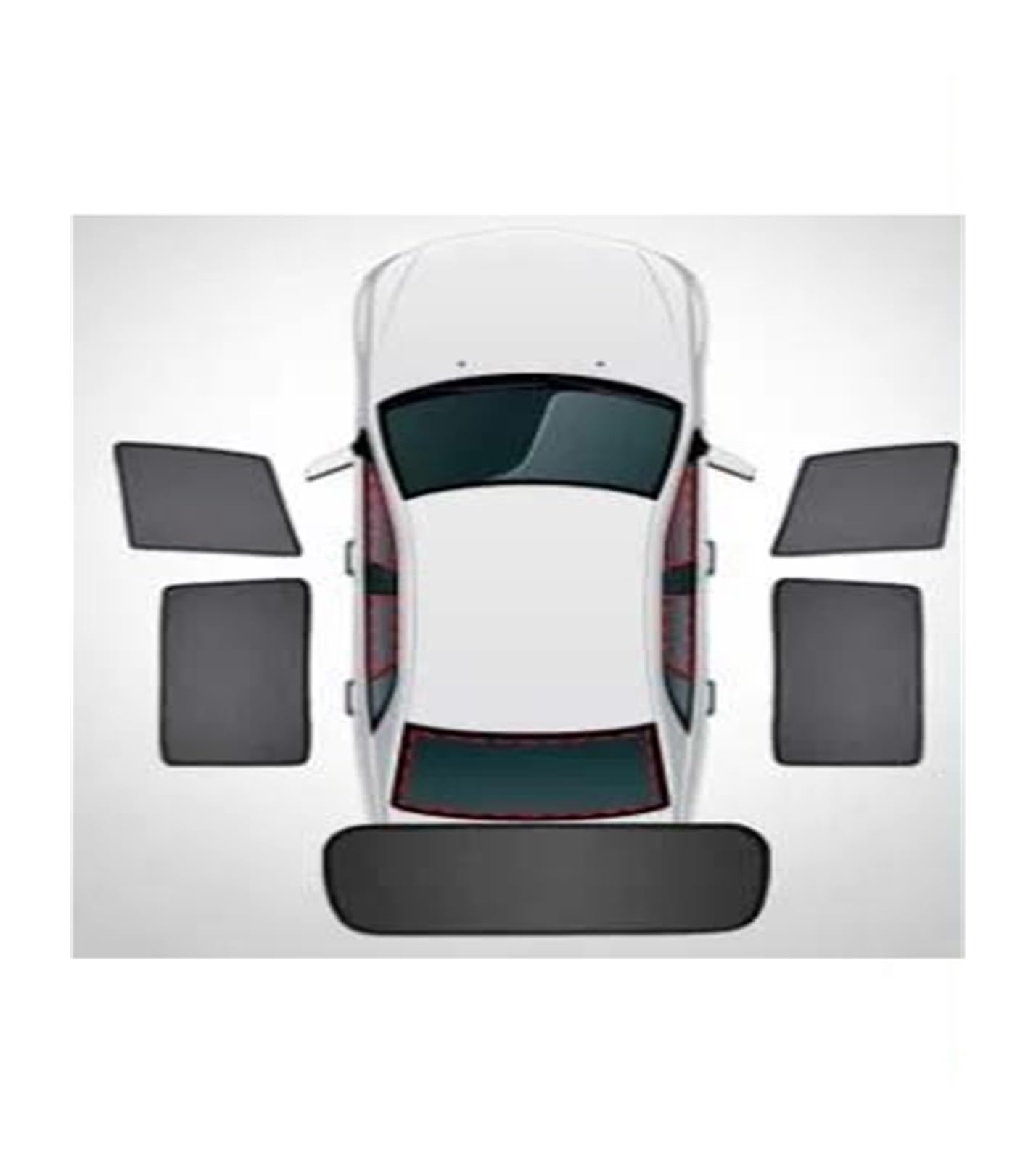 Auto-Fenster-Sonnenschutz, magnetischer Fenstervorhang, Visier für Hyundai für Tucson, Seitenfenster, Netzabdeckung, Fensterblenden (Typ E) von SASFDSG