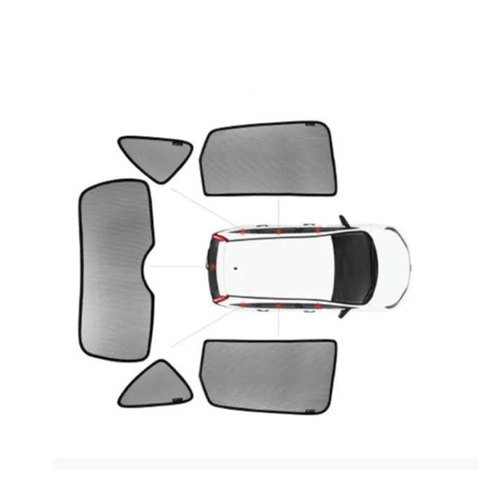 Auto-Sonnenschutz für Toyota Prius 30 für 20 für 50, magnetischer Sonnenschutz für Seitenfenster, Sonnenblende, Isolierung, Fensterblenden (Typ G) von SASFDSG