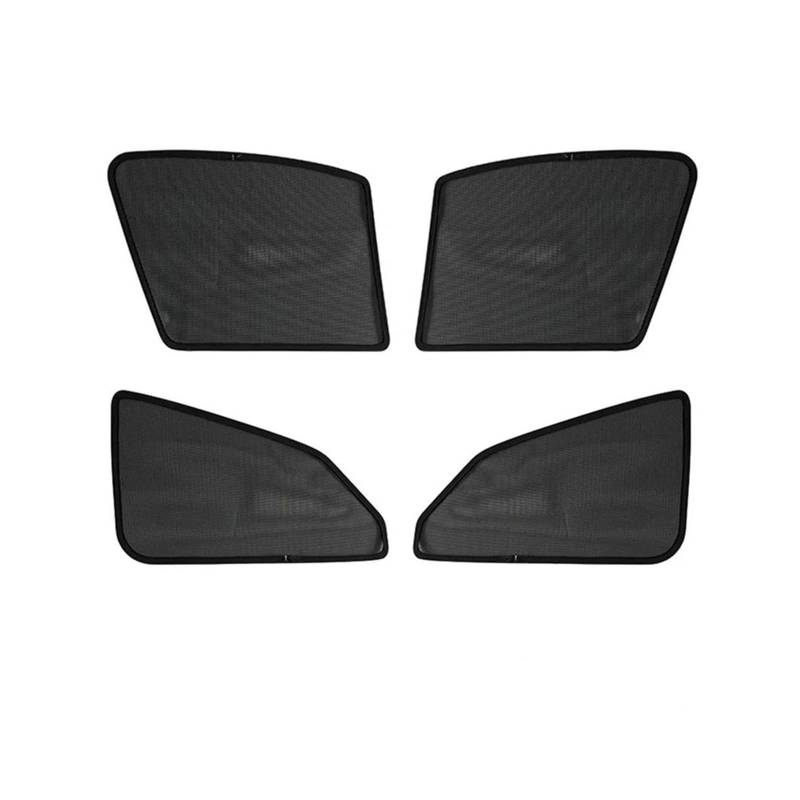 Magnetische Auto-Seitenfenster-Sonnenblenden für Toyota CHR 2017–2023, hintere Beifahrerfenster, Sonnenschutz, Netz-Fensterblenden (einfarbig) von SASFDSG