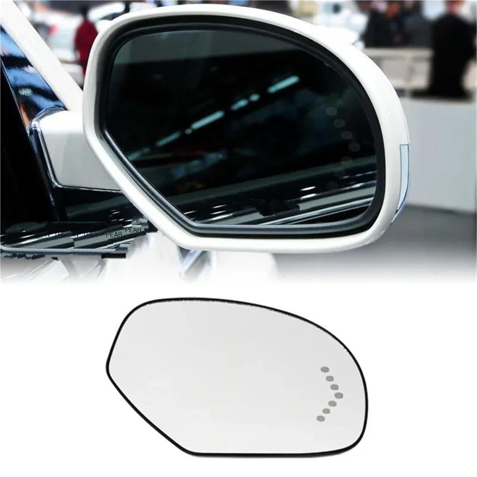 Auto Außenspiegel Für Cadillac Für Escalade Für ESV Für EXT 2007 2008 2009 2010 2011 2012 2013 Autospiegelglas Spiegelglasseite Spiegelglas Ersatz(rechts) von SASFZ