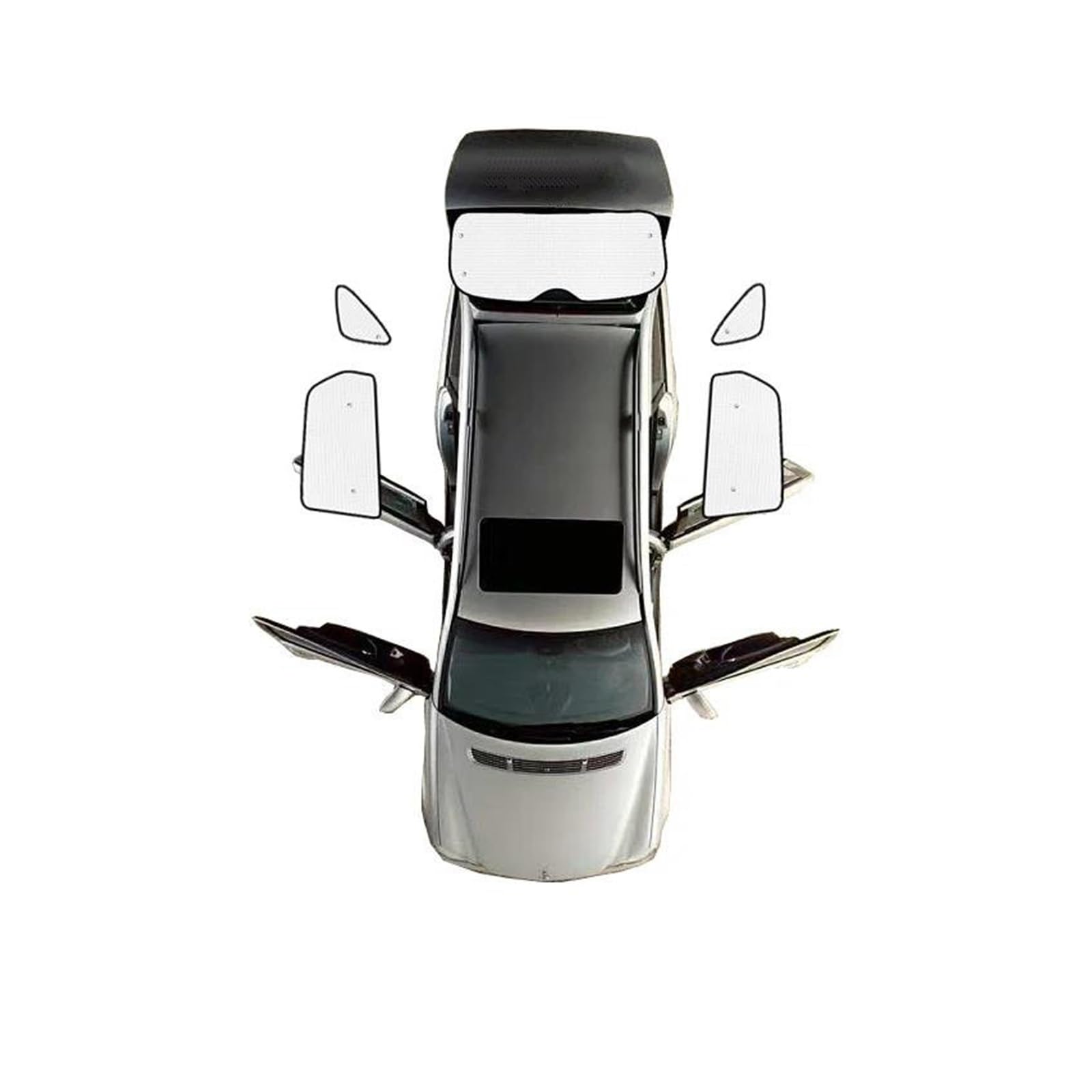 Sonnenblende Auto Auto-Sonnenschutz für Hyundai für Tucson für NX4 für LWB 2022 2023 2024 2025 vollständige Abdeckung Sonnenschutz Windschutzscheiben Sonnenschutzmatte(Rear sunshades) von SASFZ