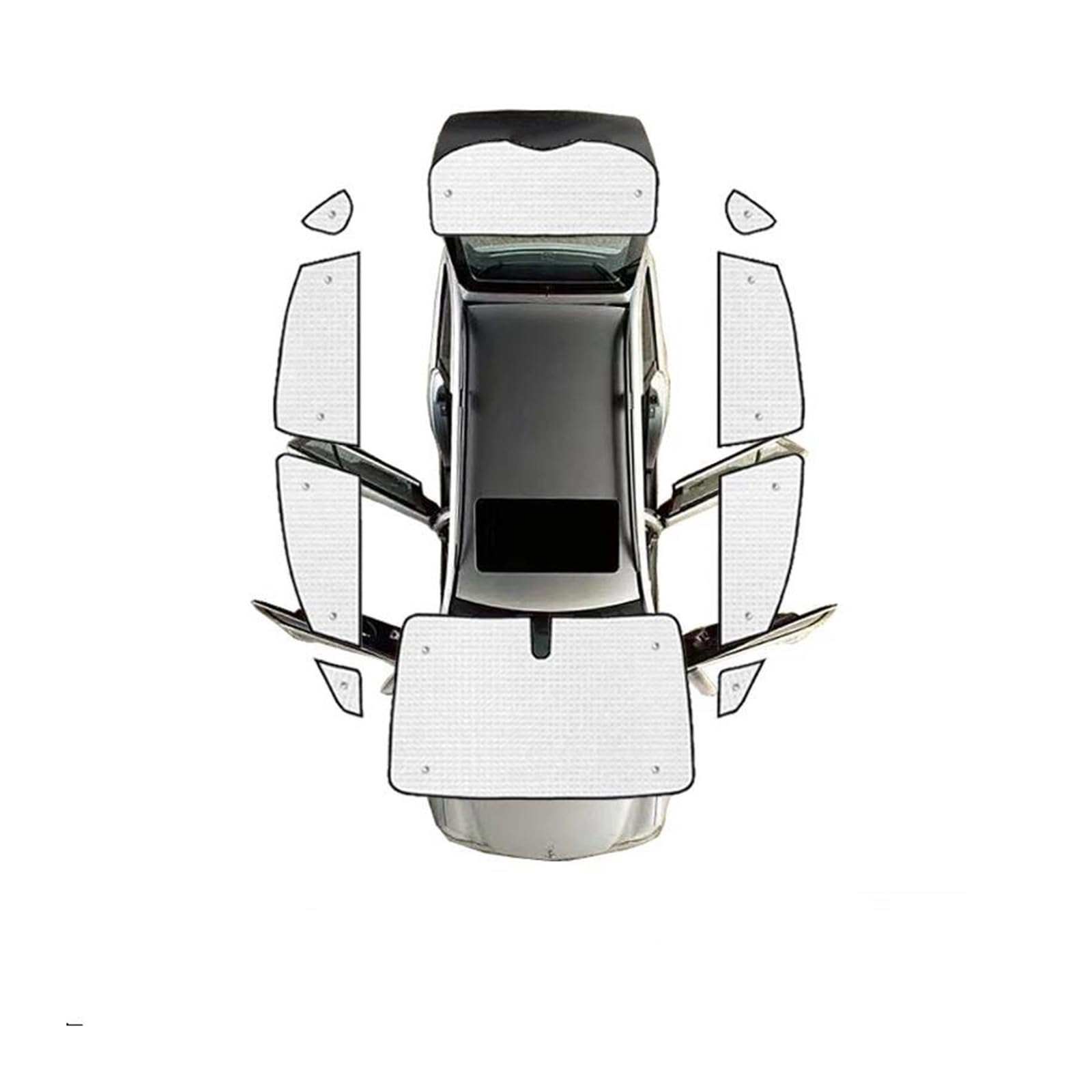 Sonnenblende Auto Auto-Sonnenschutz für Subaru für Crosstrek für XV GP GT 2012–2021 Sonnenschutzvisier Windschutzscheibenmatte Seitenfenstervorhang(Name: All Sunshades) von SASFZ