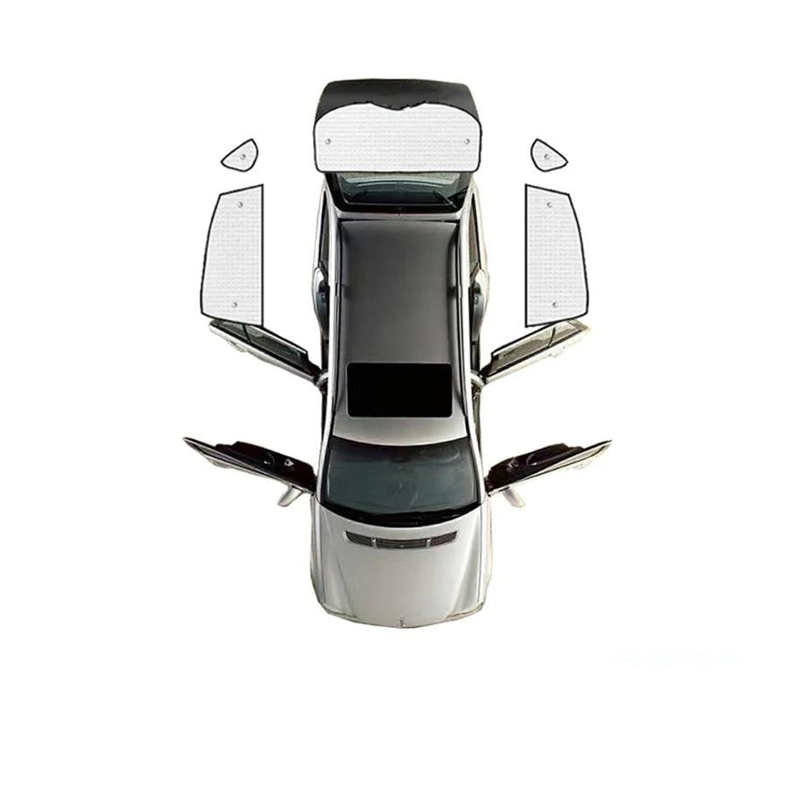 Sonnenblende Auto Auto-Sonnenschutz für Subaru für Crosstrek für XV GP GT 2012–2021 Sonnenschutzvisier Windschutzscheibenmatte Seitenfenstervorhang(Rear sunshades.) von SASFZ
