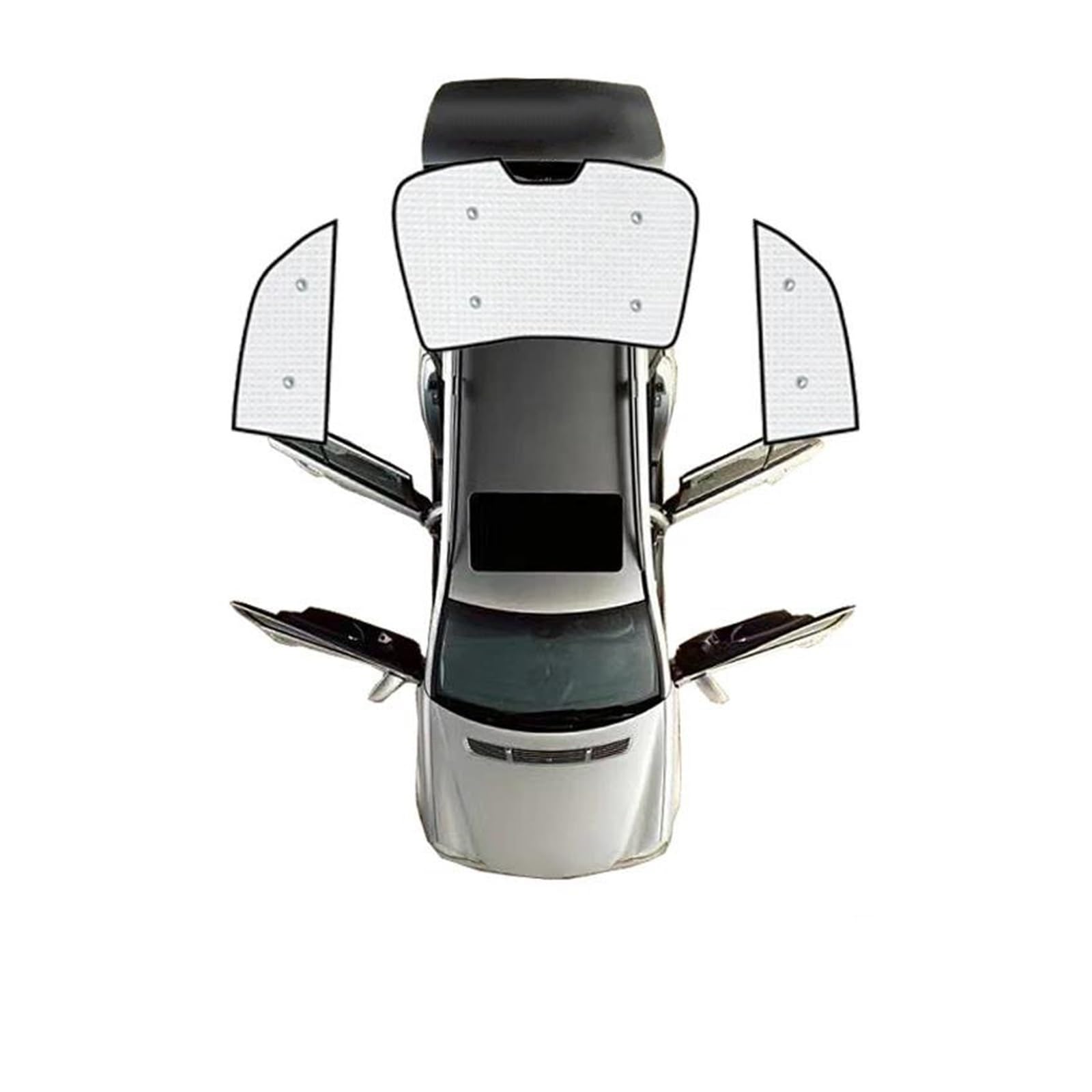 Sonnenblende Auto Auto-Sonnenschutz für Toyota für Corolla für E140 für E150 für MK10 10 2007–2013 vollständige Abdeckung Fensterblendenmatten(Rear Sunshades) von SASFZ