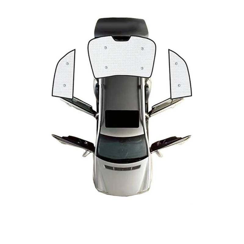 Sonnenblende Auto Auto-Sonnenschutz für Toyota für Corolla für E140 für E150 für MK10 10 2007–2013 vollständige Abdeckung Fensterblendenmatten(Rear Sunshades) von SASFZ
