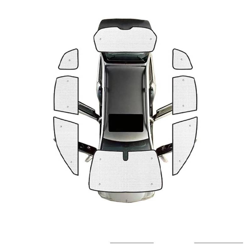Sonnenblende Auto Auto-Sonnenschutz mit vollständiger Abdeckung für Subaru für Forester für SJ 2014~2018 2015 2016 2017 Sonnenblende Seitenfenster-Windschutzscheiben(All Sunshades) von SASFZ