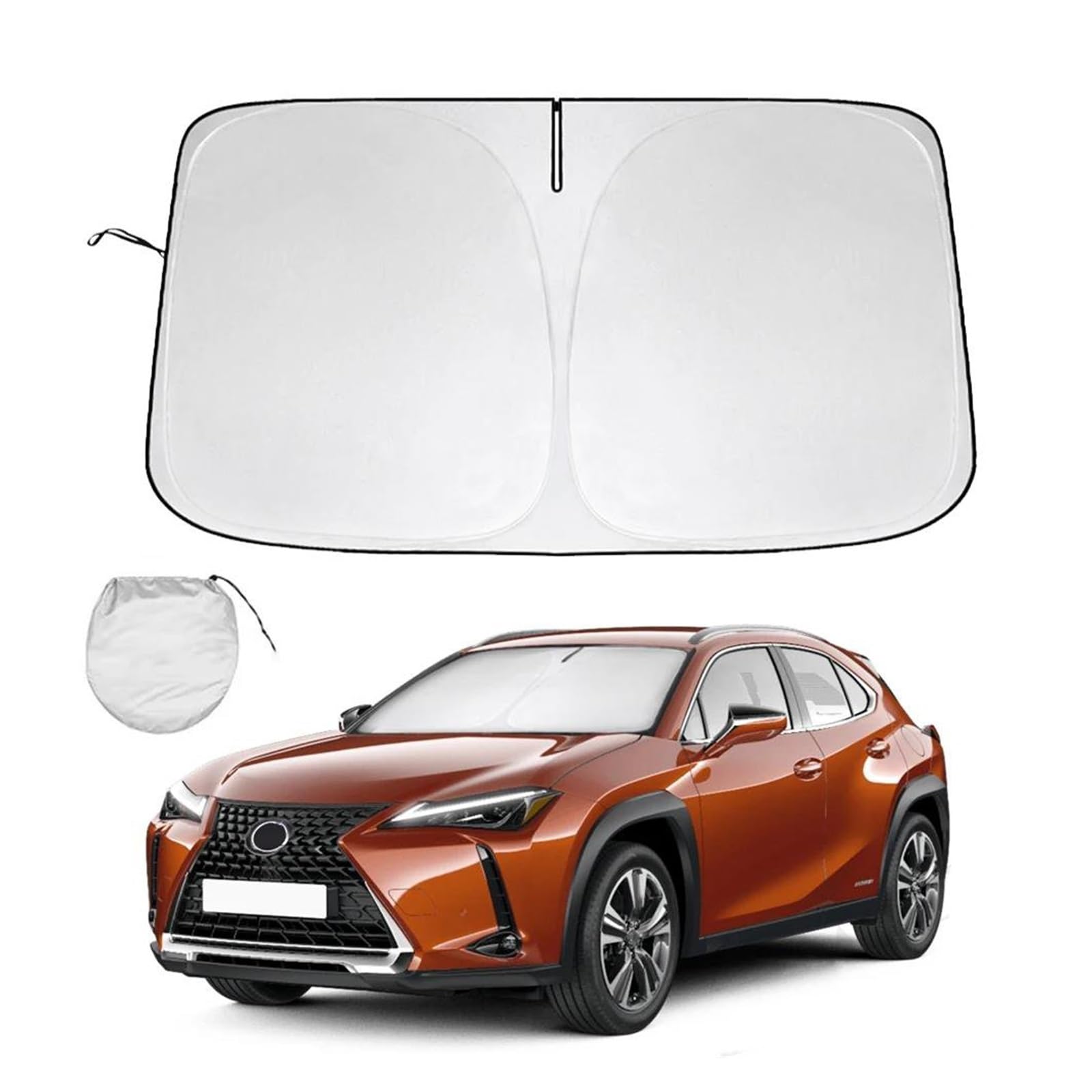 Sonnenblende Auto Windschutzscheiben-Sonnenschutz für Lexus für UX 2019–2022 2023 2024 Fensterschatten Sonnenblende Abdeckung faltbar blockiert UV-Strahlen Sonnenblende Auto Windschutzscheiben-Sonnenschutz für Lexus für UX 2019–2022 2023 2024 Fensterschatten Sonnenblende Abdeckung faltbar blockiert UV-Strahlen von SASFZ