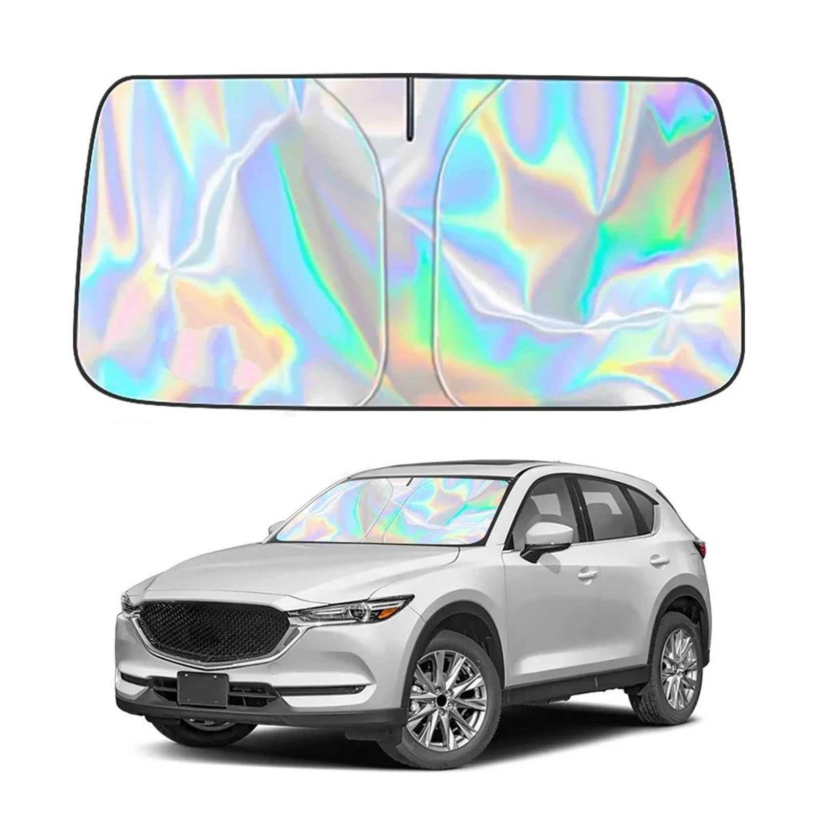 Sonnenblende Auto Windschutzscheiben-Sonnenschutz für Mazda für CX-5 2017–2020 2021 2022 2023 2024 CX5 Fenster-Sonnenblendenschutz faltbar blockiert UV-Strahlen Sonnenblende Auto Windschutzscheiben-Sonnenschutz für Mazda für CX-5 2017–2020 2021 2022 2023 2024 CX5 Fenster-Sonnenblendenschutz faltbar blockiert UV-Strahlen von SASFZ