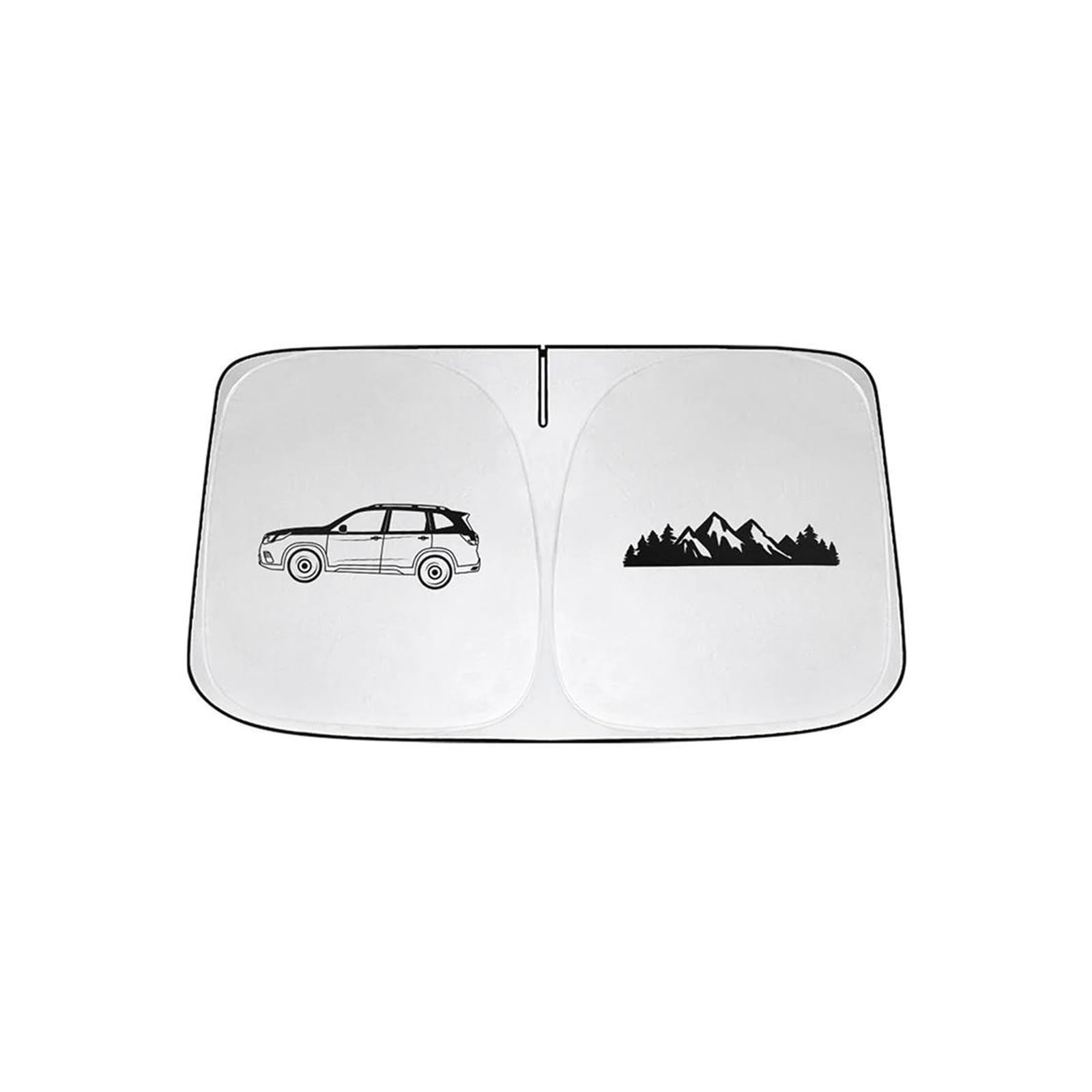 Sonnenblende Auto Windschutzscheiben-Sonnenschutz für Subaru für Forester Zubehör 2024 2023–2019 Faltbarer Sonnenschutz vorne Sonnenblende Schutzabdeckung(Tippe A) von SASFZ