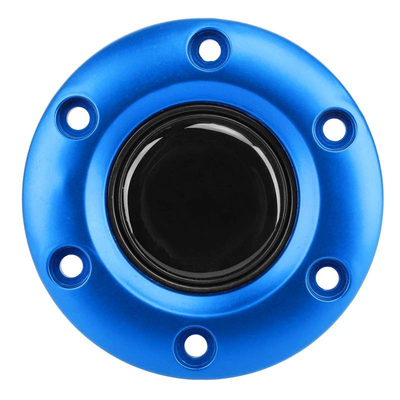 SASKATE 6-Loch-Lenkrad-Mittelkappe, Auto-Lenkrad-Mittelkappe, Vertex-Lenkräder, Einfache Installation für Autozubehör, Verbessert Griffigkeit und Komfort (Blau) von SASKATE