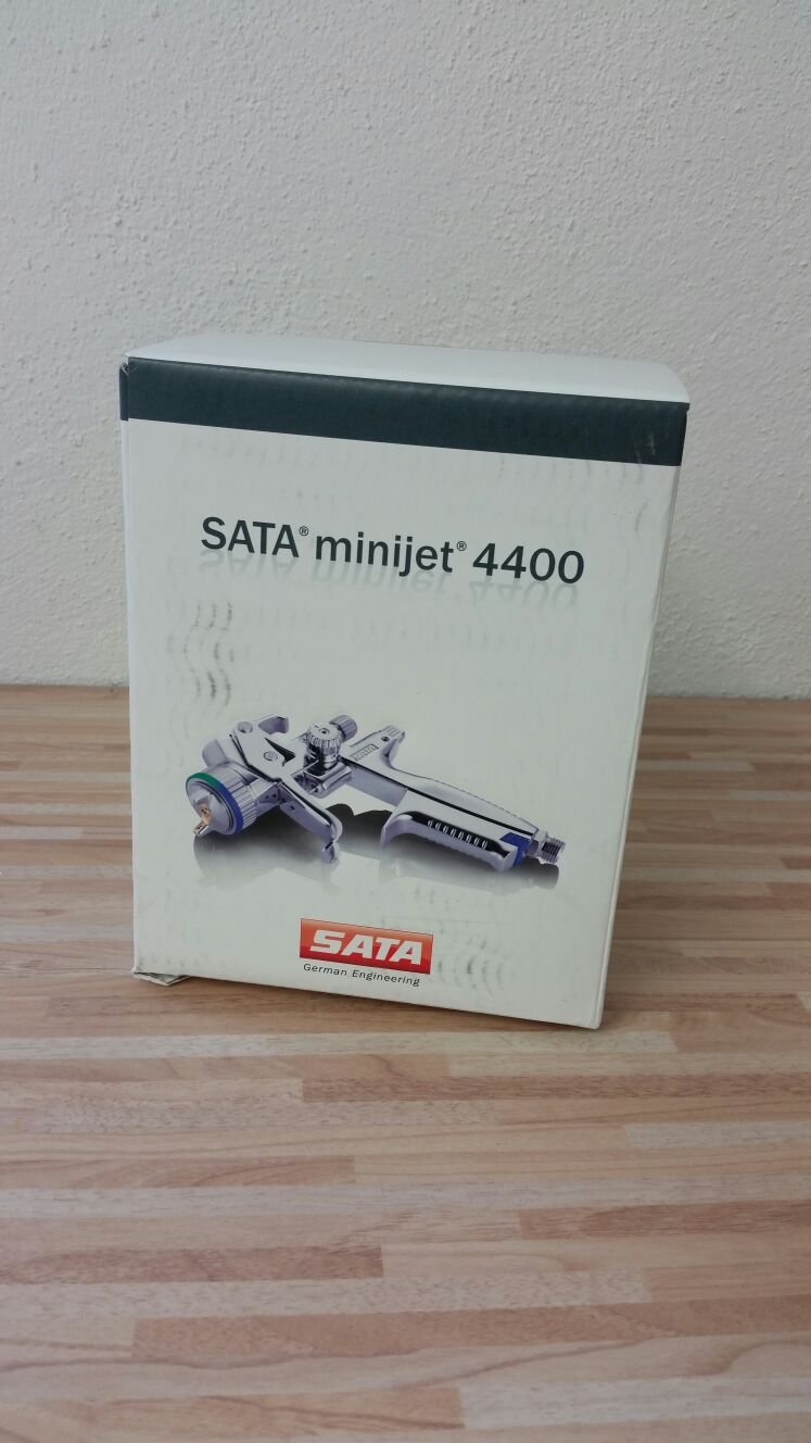Sata minijet 4400 B HVLP Düse 0,8mm Spot Repair mit 0,1l Becher Lackierpistole von SATA
