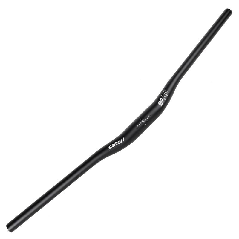 Satori EVO Klemme, 35 mm x 780 mm, MTB, Mountainbike, Downhill & Enduro, AL7050, Aluminiumlegierung, flacher Riser-Lenker, 15 mm Anstieg, 7 Grad Sweep von SATORI