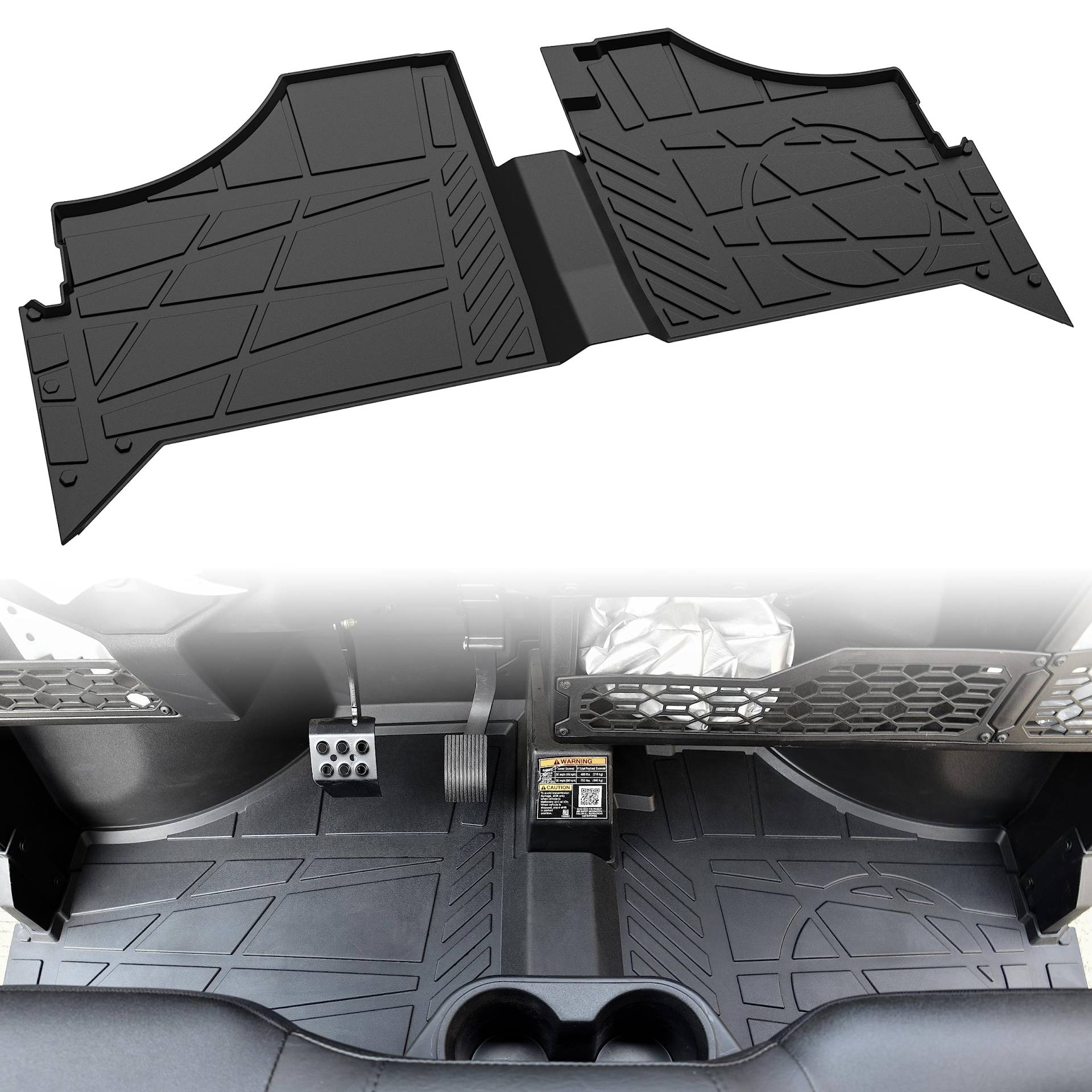 SAUTVS Fußmatten für Ranger SP 570, TPE-Bodeneinlagen, Allwetterschutz, Slush-Matten für Polaris Ranger SP 570 / Crew SP 570 2022+ Zubehör (1 Stück, ersetzt #2889186) von SAUTVS