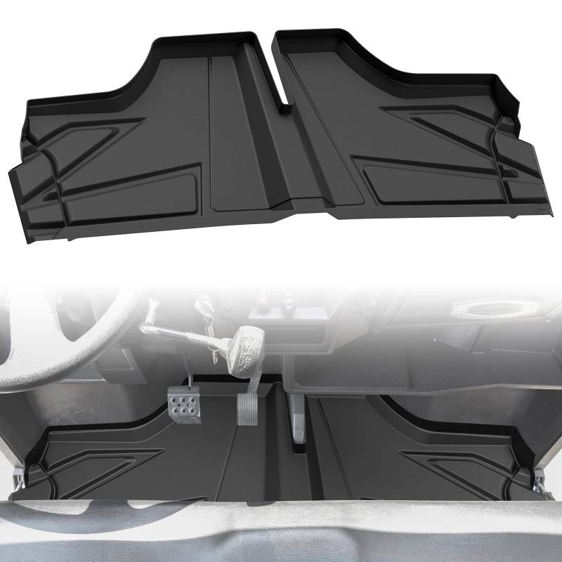TPE-Bodenmatten für Ranger, SAUTVS vordere Reihe Bodeneinlagen, Allwetterschutz, Slush-Matten für Polaris Ranger 400, 570, 800, mittlere Größe 2015-2020 von SAUTVS
