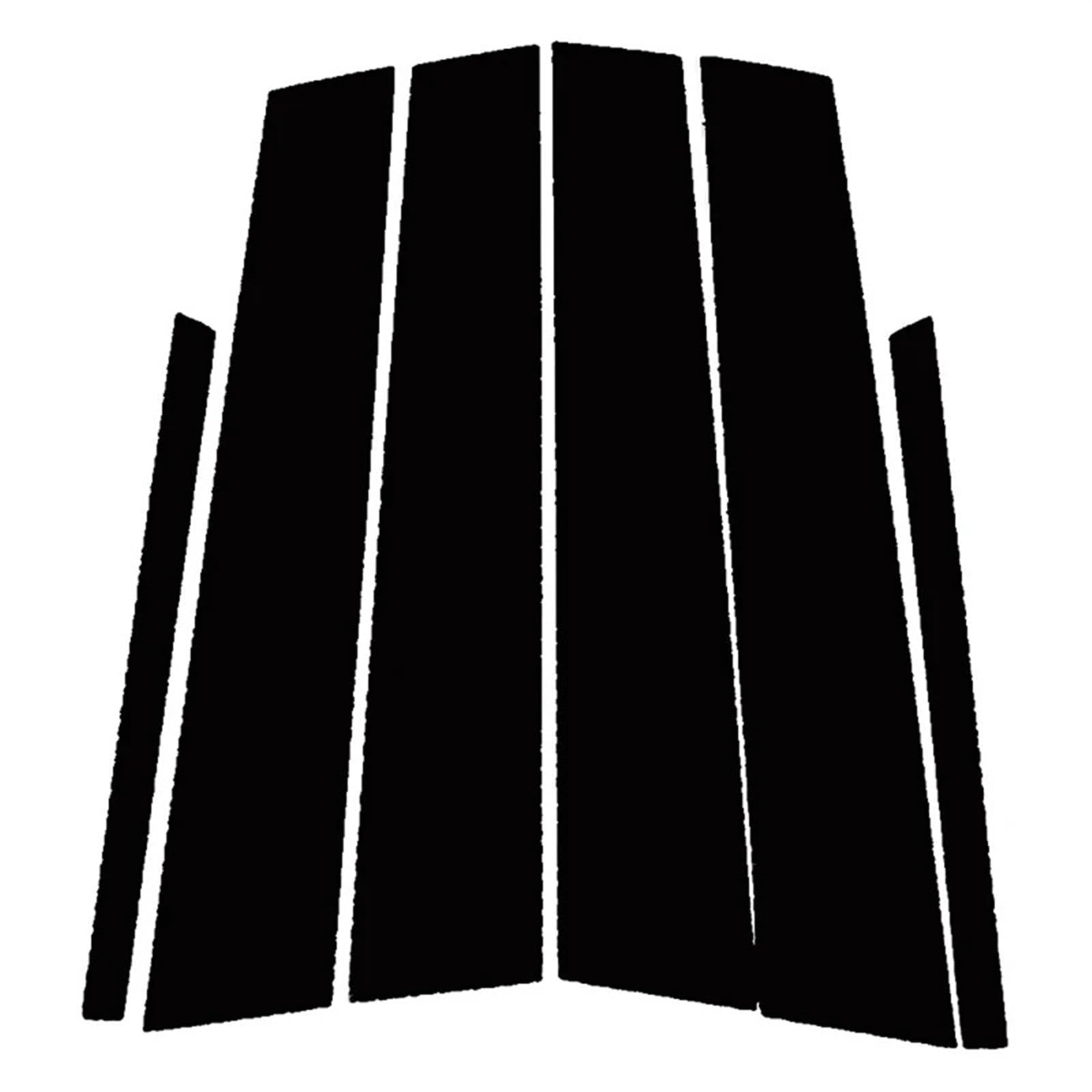 SAVHE 6 Stücke Glänzend Schwarz Säule Beiträge Trim Fit for Mercedes Benz C200K/C180K/C300/C260/C230 2008-2014 tür Seite Fenster Abdeckung Dekorative von SAVHE