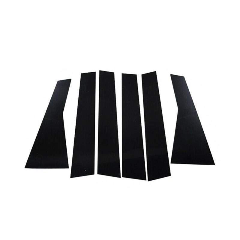 SAVHE 6 Stücke Glanz Schwarz Säule Post Fit for Kia K3 Forte Limousine 2019 2020 2021 2022 2023 Fenster Aufkleber Abdeckung tür Seite Trim Decor Kit von SAVHE