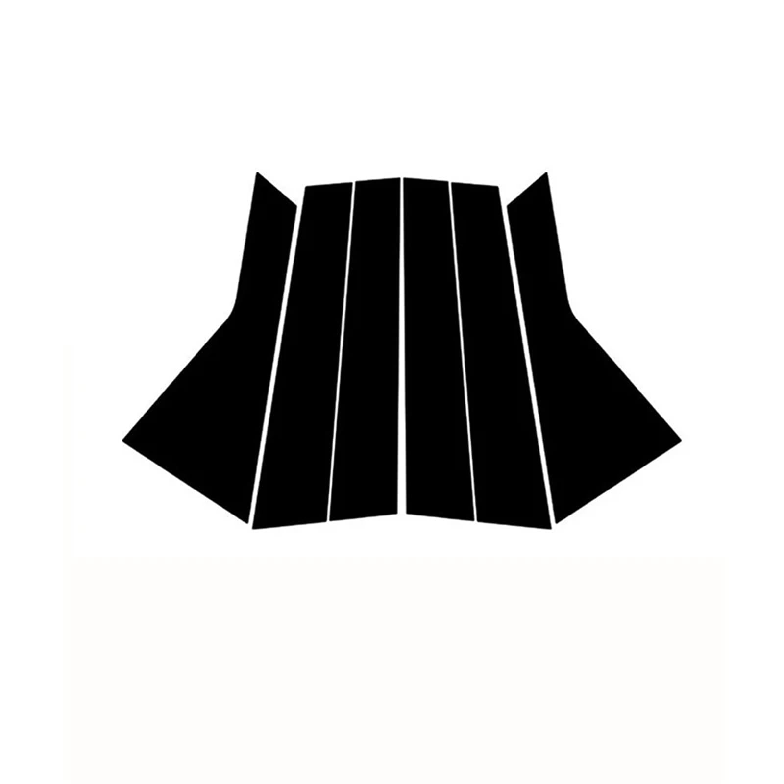 SAVHE 6Pcs Glänzend Klavier Schwarz Säule Beiträge Fit for Kia Sorento 2021 2022 2023 Tür Fenster Trim Aufkleber Auto Styling zubehör von SAVHE