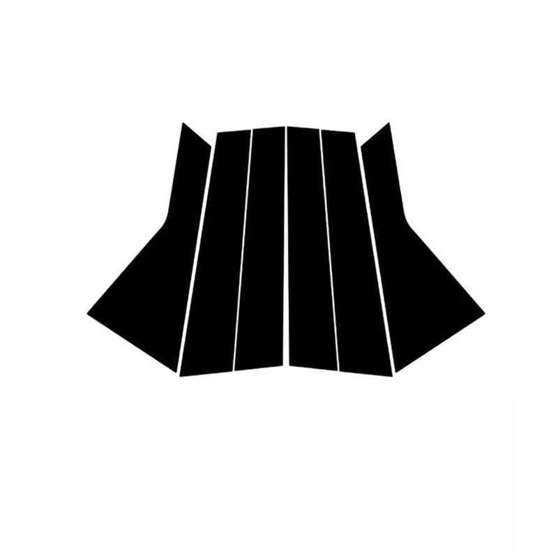 SAVHE 6Pcs Glänzend Klavier Schwarz Säule Beiträge Fit for Kia Sorento 2021 2022 2023 Tür Fenster Trim Aufkleber Auto Styling zubehör von SAVHE