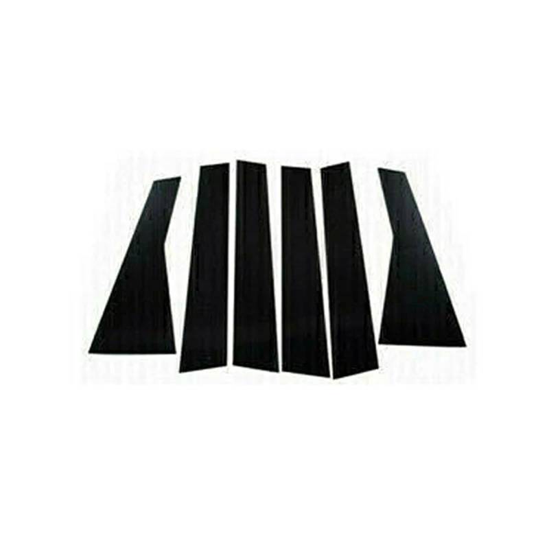 SAVHE 6Pcs Glanz Schwarz Säule Beiträge Tür Trim Fenster Dekor Abdeckung Fit for nsan X-trail T33 2022-2023 auto Dekoration Aufkleber von SAVHE