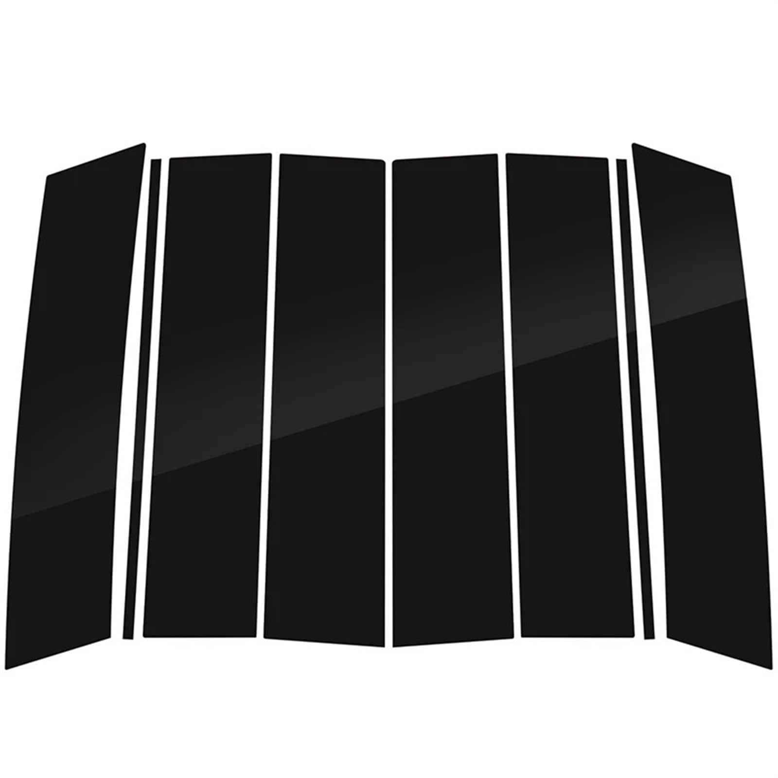 SAVHE 8Pcs Fit for Lincoln Navigator 2018 2019 2020 2021 2022 Glanz Schwarz Säule Beiträge Tür Fenster Trim Abdeckung Zubehör Aufkleber von SAVHE