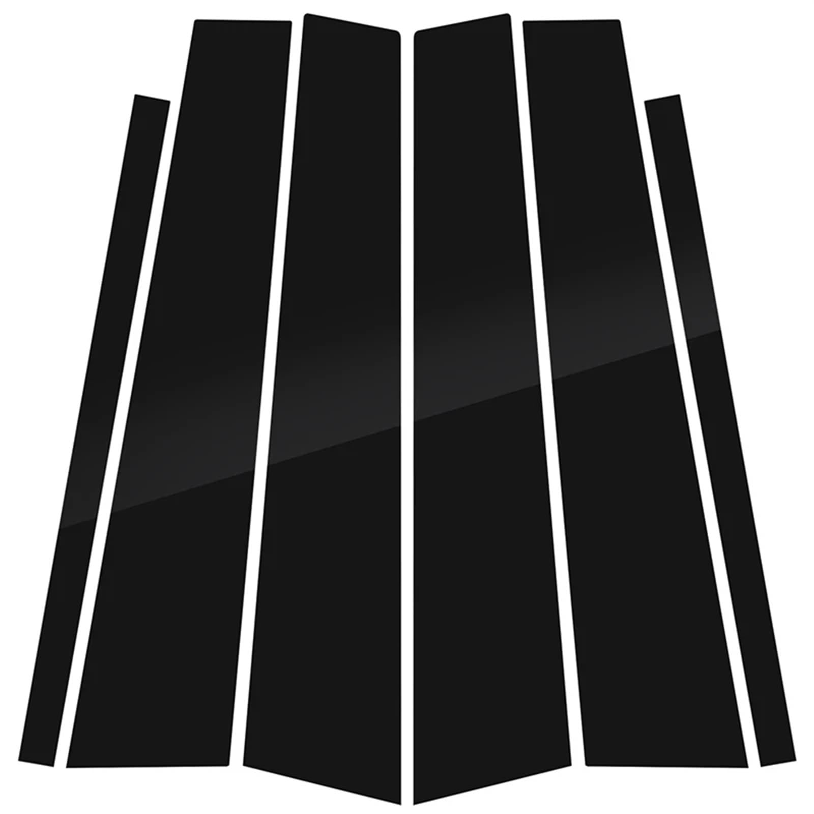 SAVHE Fit for Skoda Fabia 2007 2008 2009 2011 2012 2013 2014 Schwarz Glänzend Säule Beiträge Tür Fenster Trim Aufkleber abdeckung Dekoration von SAVHE