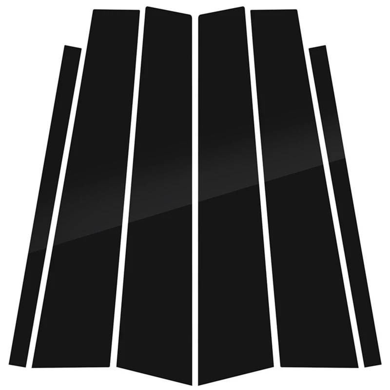 SAVHE Fit for Skoda Fabia 2007 2008 2009 2011 2012 2013 2014 Schwarz Glänzend Säule Beiträge Tür Fenster Trim Aufkleber abdeckung Dekoration von SAVHE