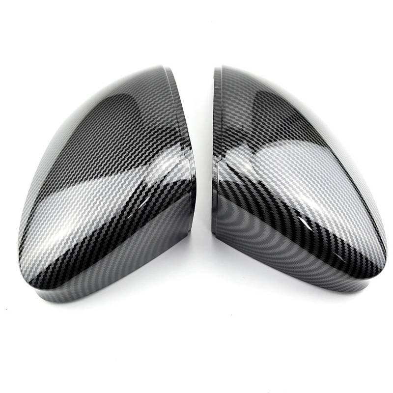SAVHE Helles schwarzes Rückspiegelgehäuse passend for VW Golf 8 MK8 VIII 2020 2021 Spiegelabdeckkappe mit Spurhalteassistent Autoaußengehäuse(No Side Assist-2) von SAVHE