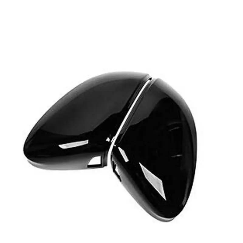 SAVHE Helles schwarzes Rückspiegelgehäuse passend for VW Golf 8 MK8 VIII 2020 2021 Spiegelabdeckkappe mit Spurhalteassistent Autoaußengehäuse(With Side Assist-1) von SAVHE
