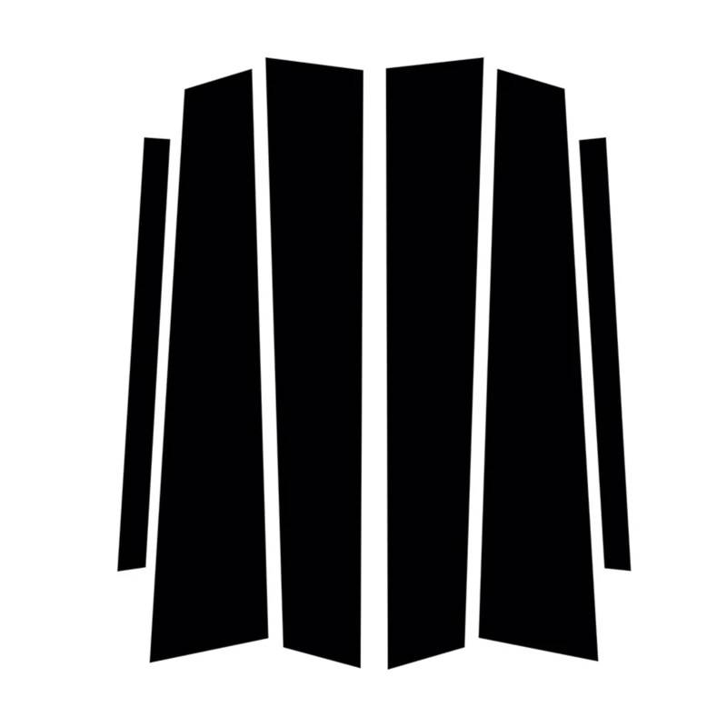 SAVHE Passend for BM 5 Series F10 F11 F07 2010 2011 2012 2013–2016, glänzend schwarz, Säulenpfosten, Fenster, Tür, Säule, BC-Aufkleber-Abdeckung von SAVHE
