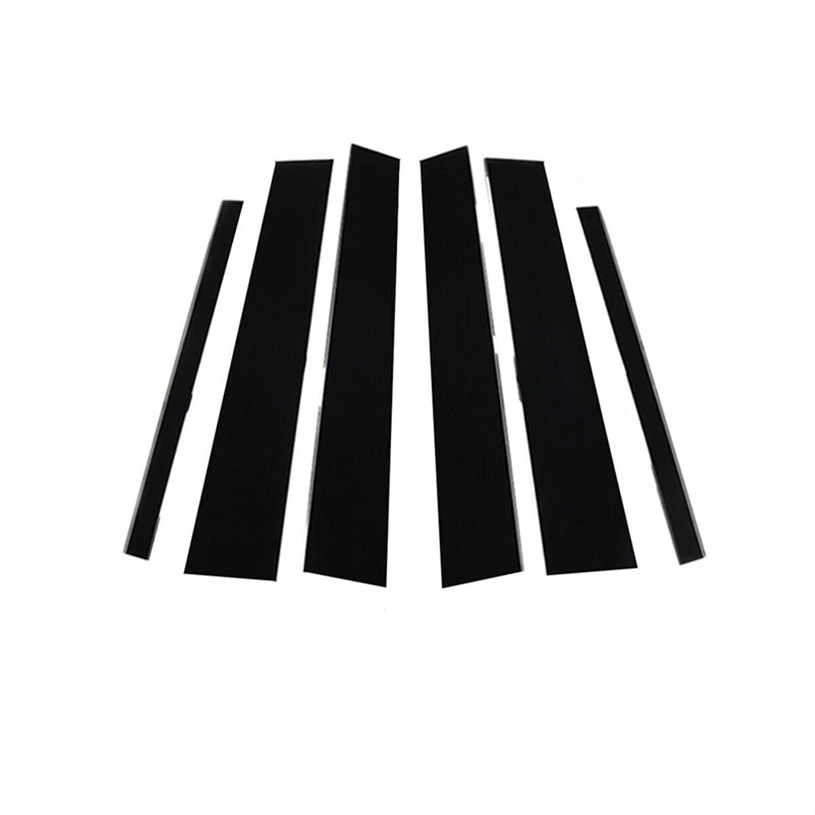 SAVHE Passend for Mercedes ML-Klasse W164 2006 2007 2008 2009 2010 2011. Schwarz glänzende Säulenpfosten-Tür-Seitenfenster-Dekorationsverkleidung von SAVHE