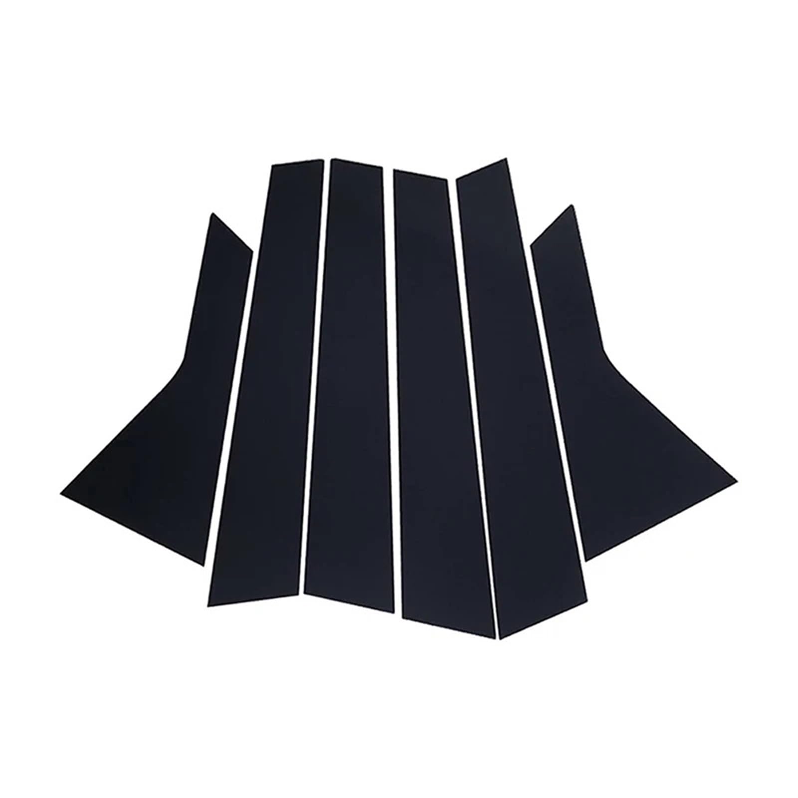 SAVHE Passend for Nsan Qashqai J10 2008–2013, 6 Stück, glänzend, Paino-Schwarz, for Tür, Seitensäule, Fensterleiste, dekorative Abdeckung von SAVHE